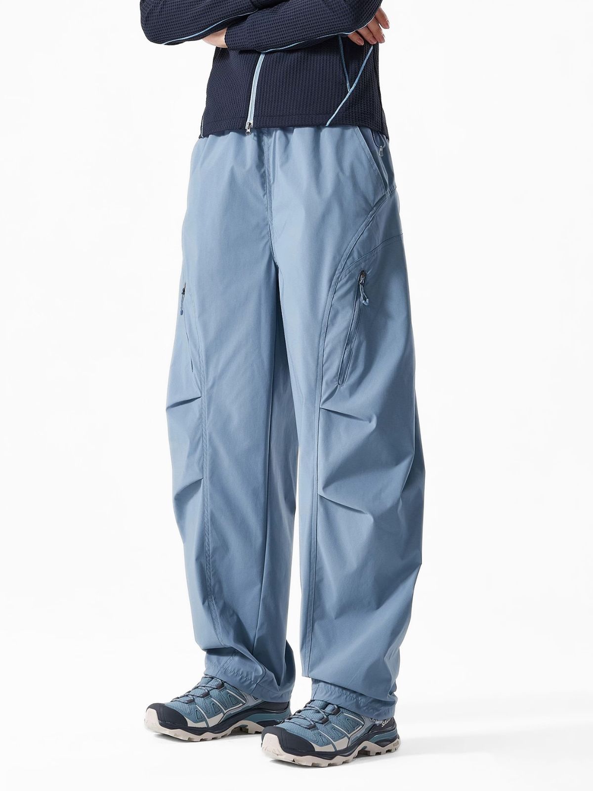 EchoWall - Water-Repellent Wind-Resistant Color-Block Paratrooper Pants