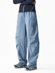 EchoWall - Water-Repellent Wind-Resistant Color-Block Paratrooper Pants