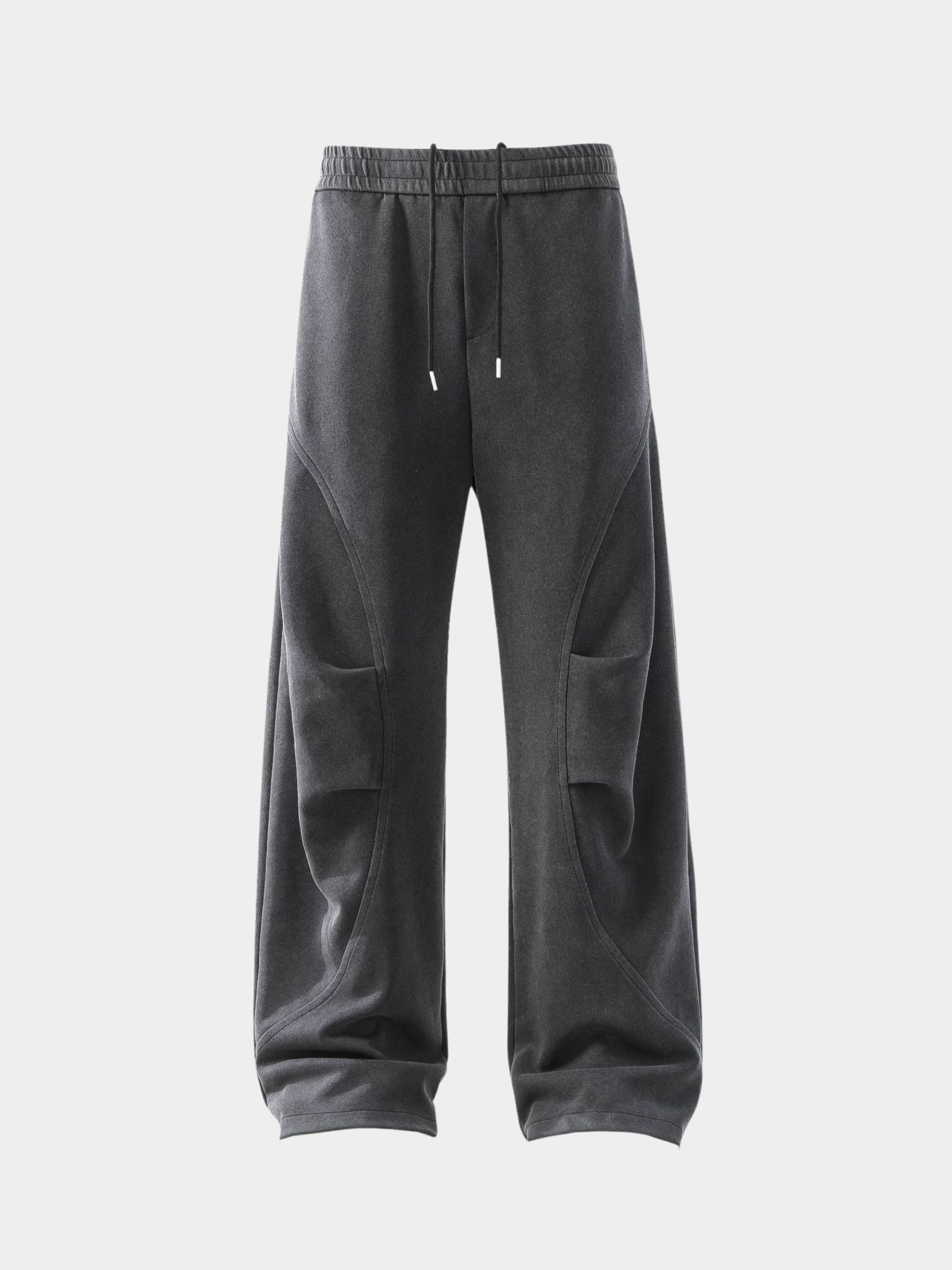 FoxField - Unisex Vintage Creased Straight-Leg Cotton Trousers GONGGAR SPORTS