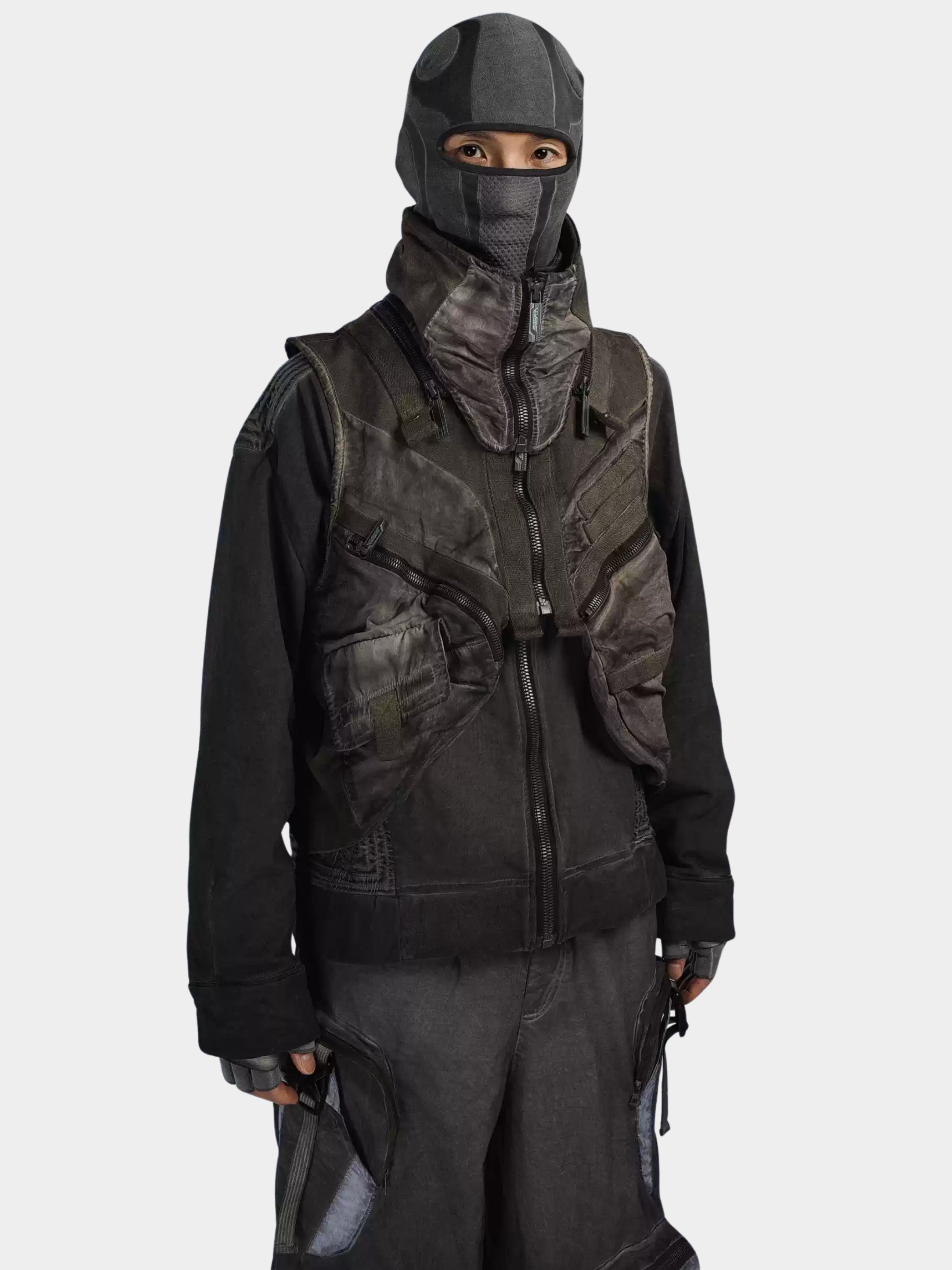 FlexCanopy - Unisex Asymmetric 3D Pocket Detachable Vest GONGGAR SPORTS