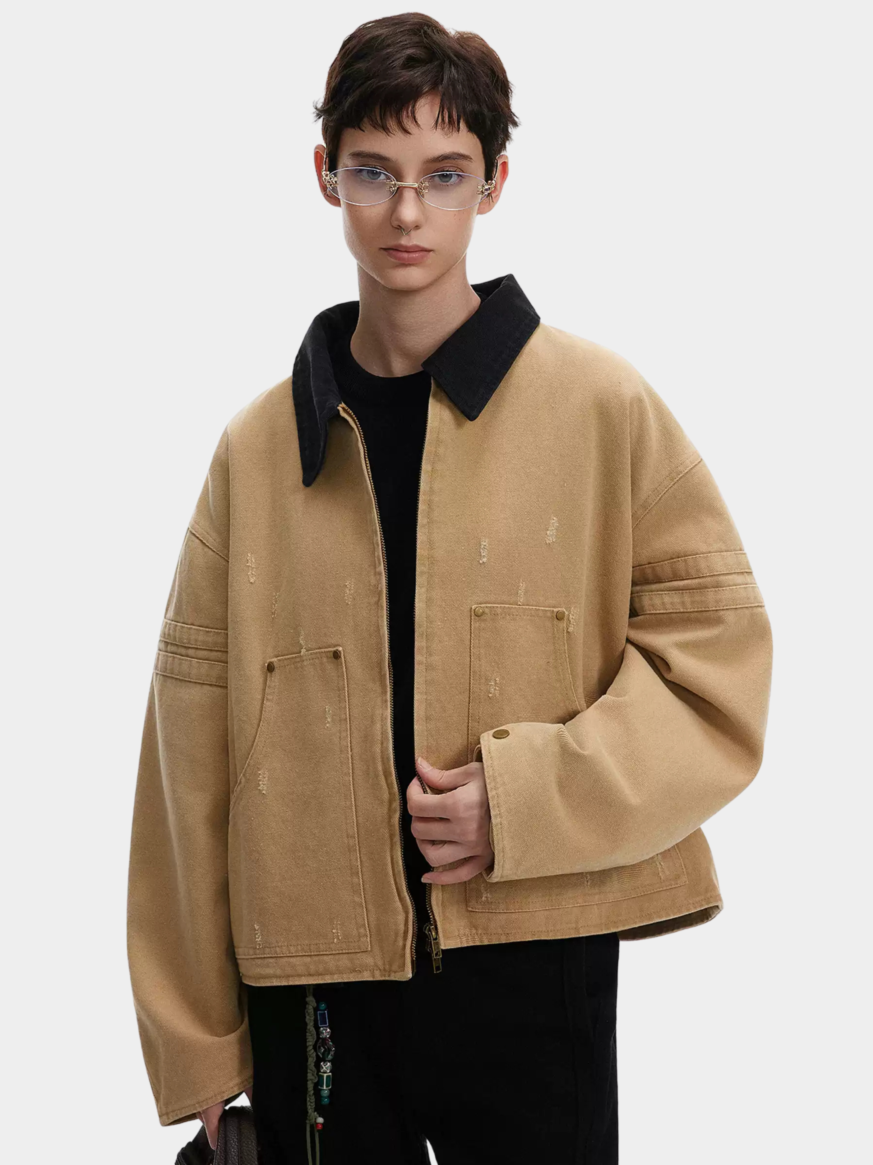 CougarDash - Unisex Washed Barn-Style Utility Jacket
