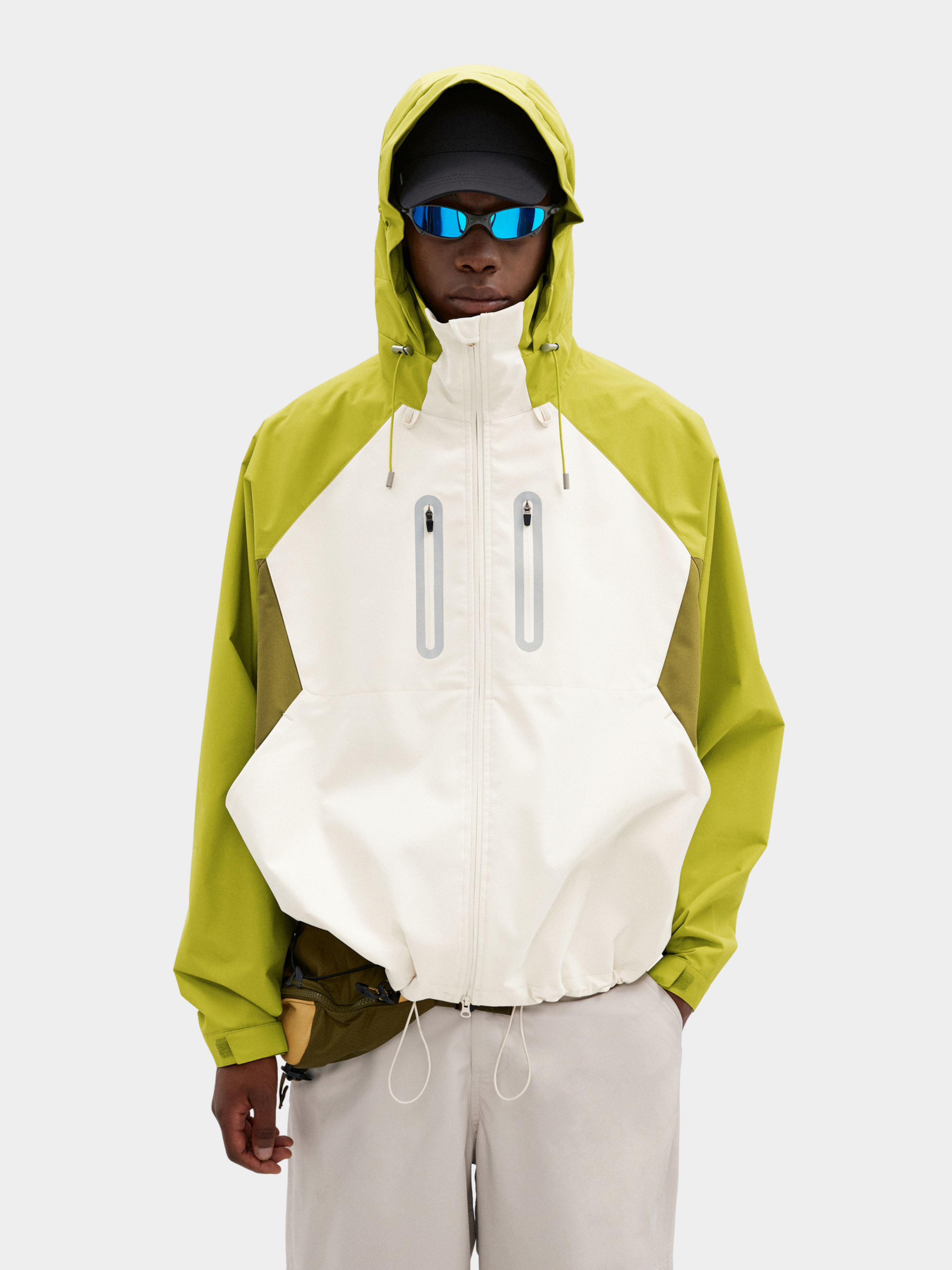CampLamp - Men's Color-Block Lightweight Windproof Waterproof Jacket