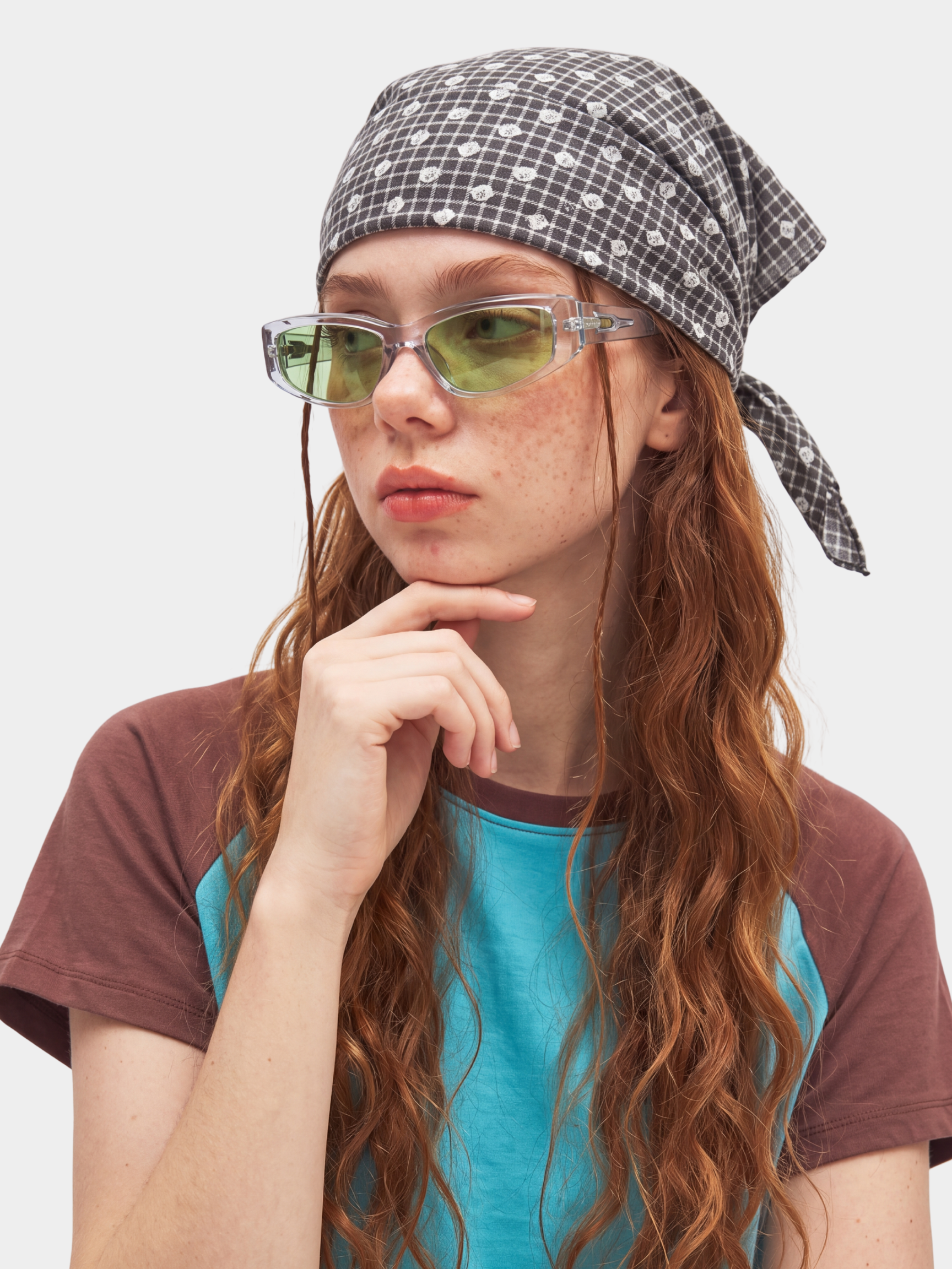 CordStill - Plaid Polka Dot Bandana Hat