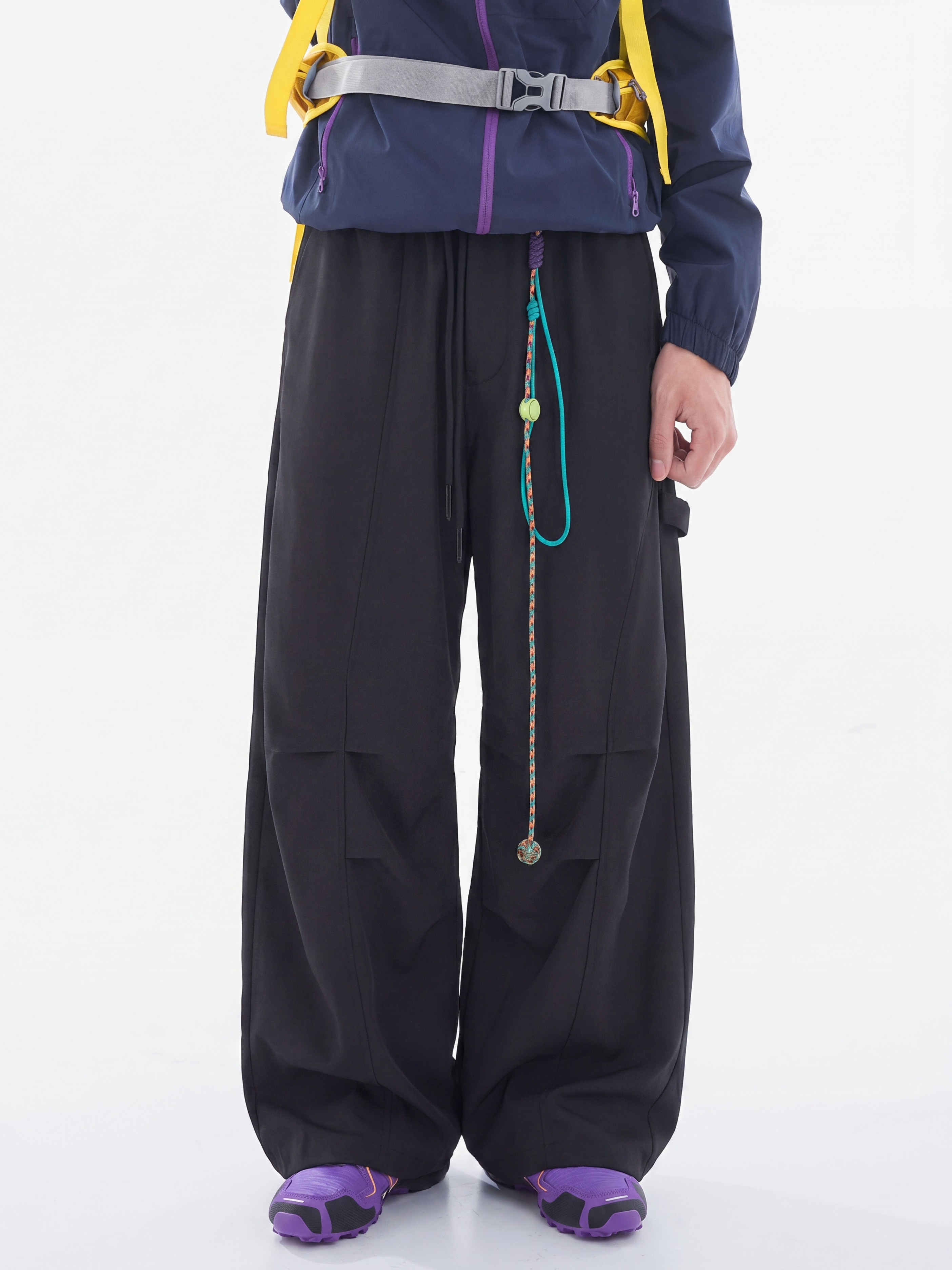 FoxPeak - Unisex Lightweight Pleated Paratrooper Pants