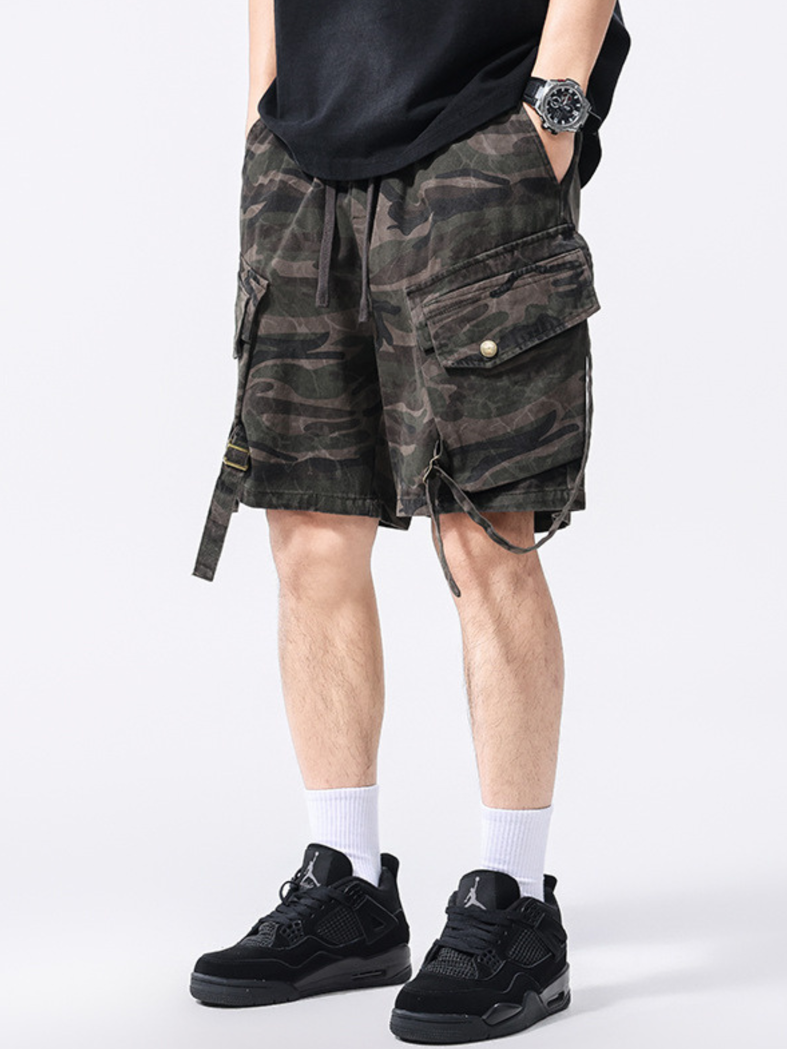 BasePack - Men's Camouflage Cargo Shorts GONGGAR SPORTS