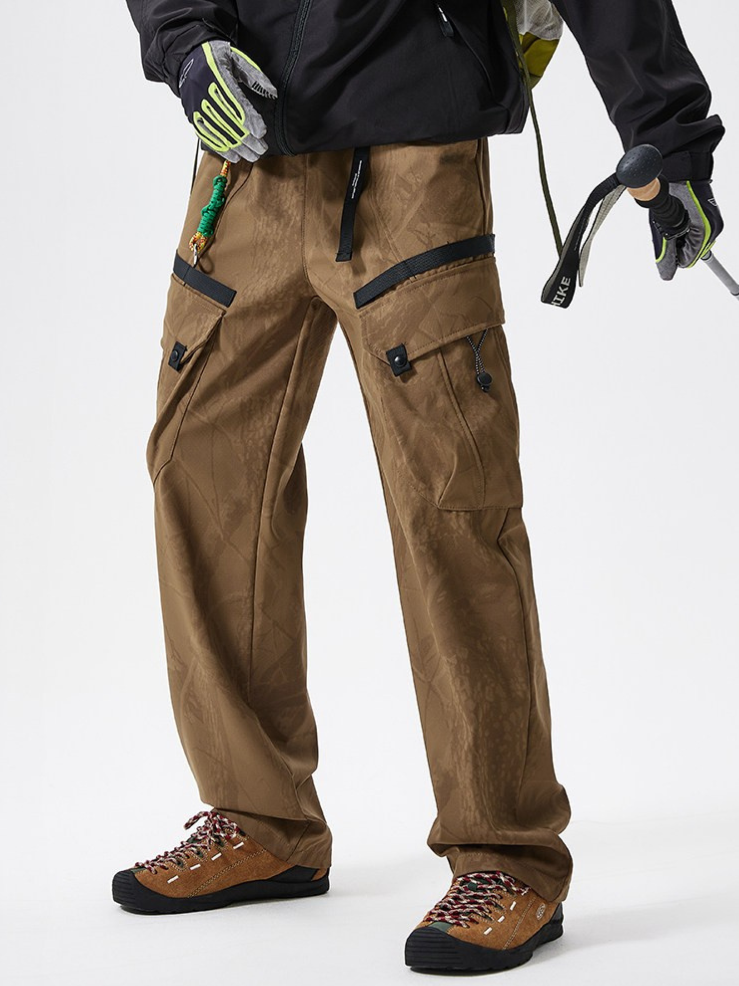 Frontier - Men's Water-Repellent Detachable Down-Liner Ski Hardshell Pants