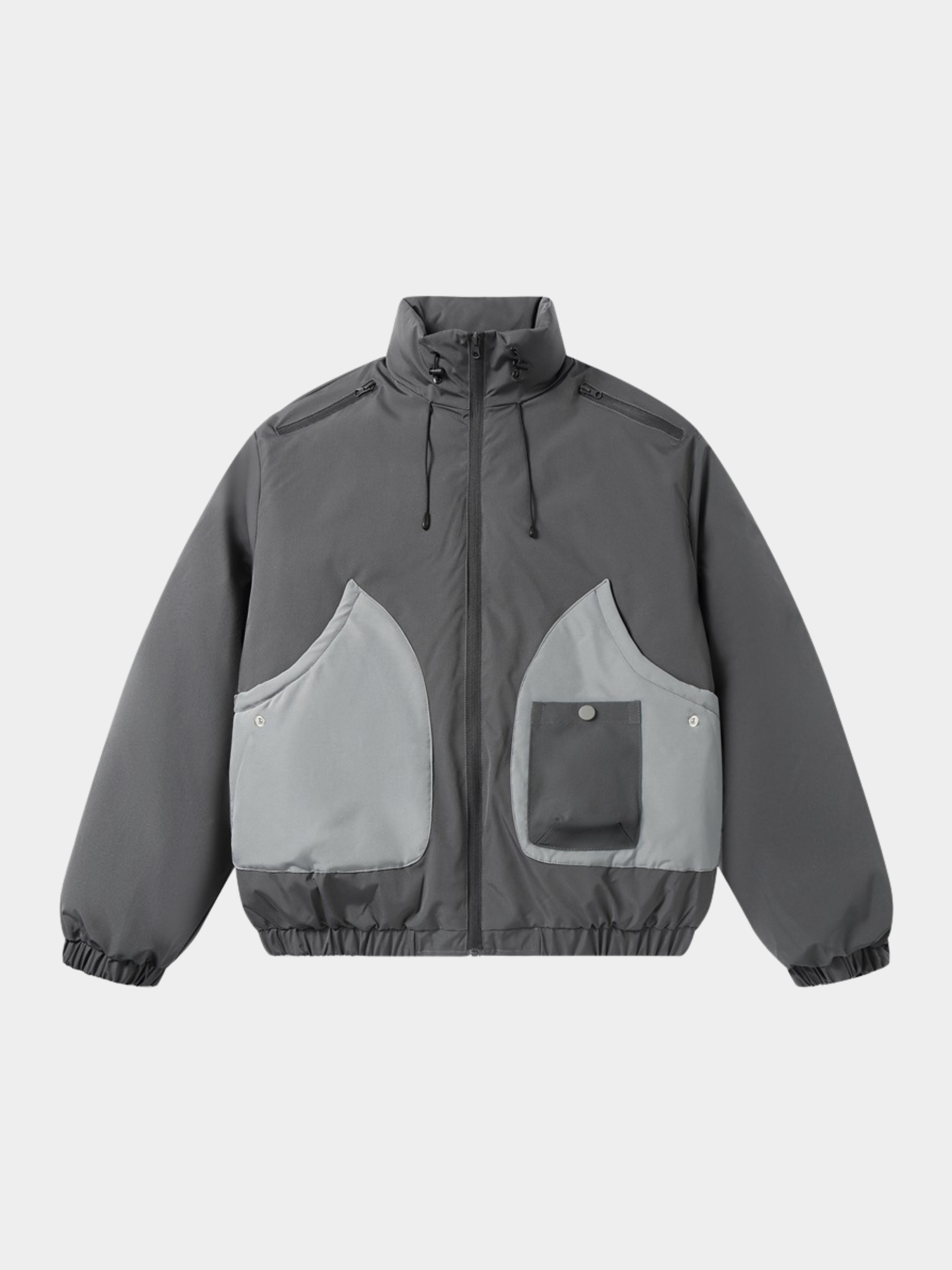 Explorer - Unisex Patchwork Pocket Stand Collar Insulated Jacket