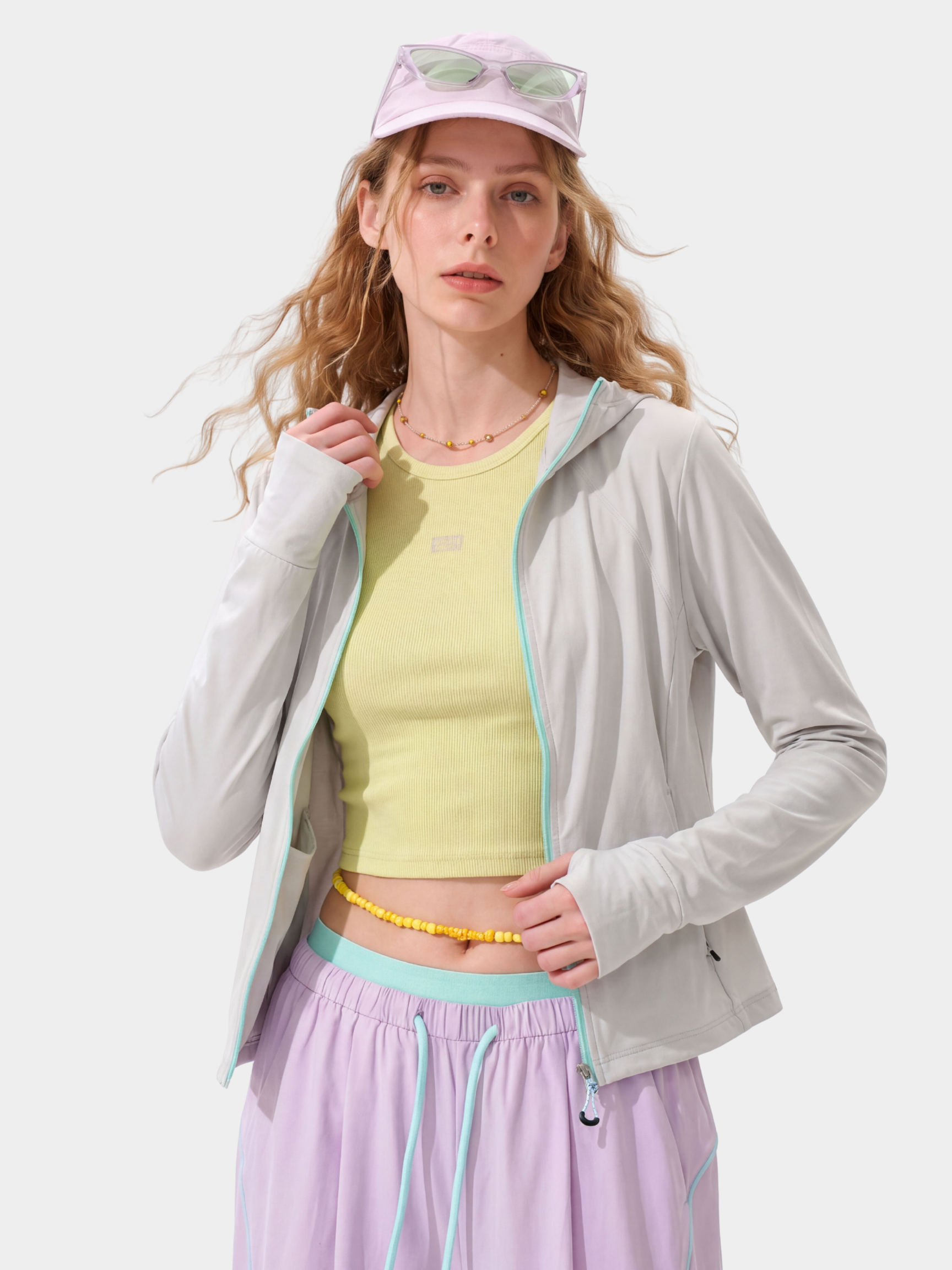 DeepRest - Women's UPF50+ Cropped Quick-Dry Sun Protection Jacket
