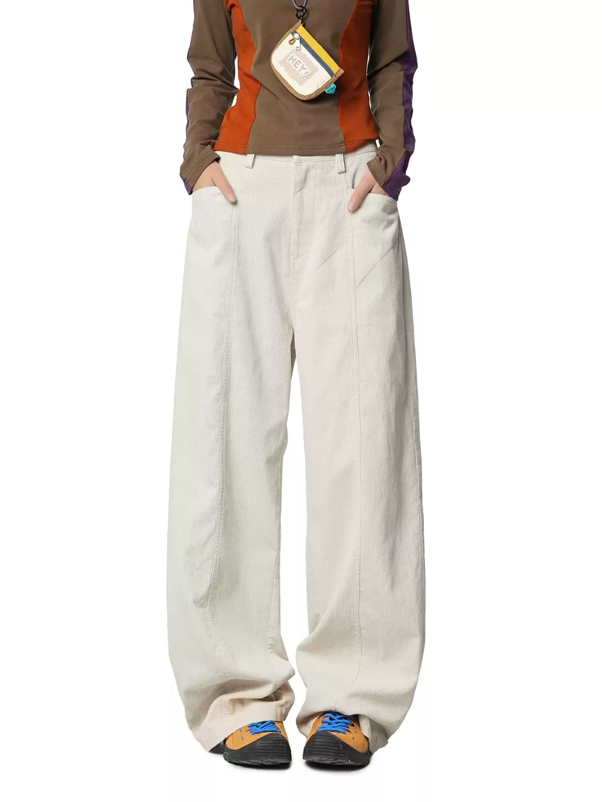 Foresttrek - Unisex Cotton Corduroy Curved-Leg Wide-Leg Pants