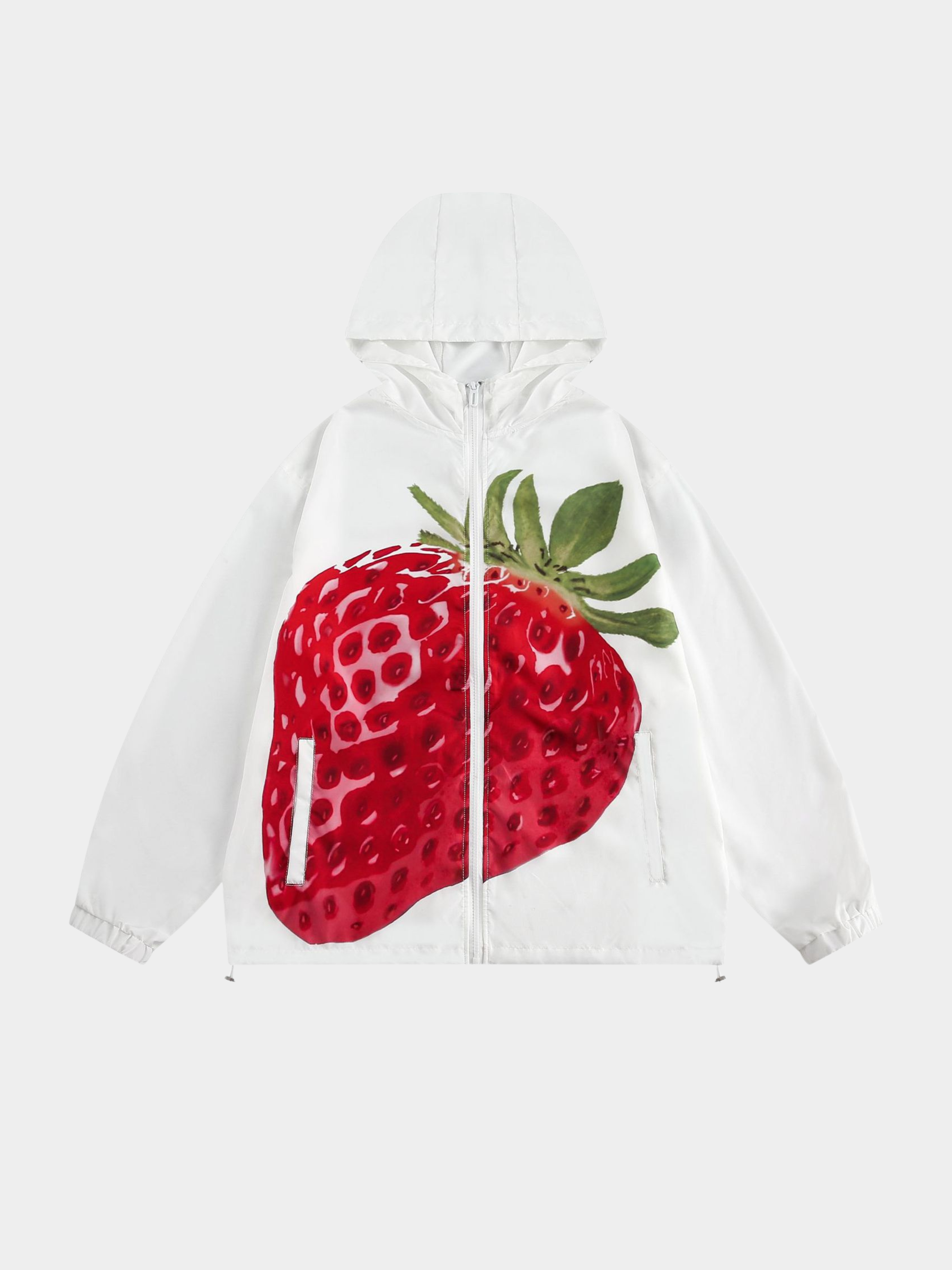 MesaSet - Women's 3D Strawberry Print Lightweight Breathable Sun Protection Hoodie GONGGAR SPORTS