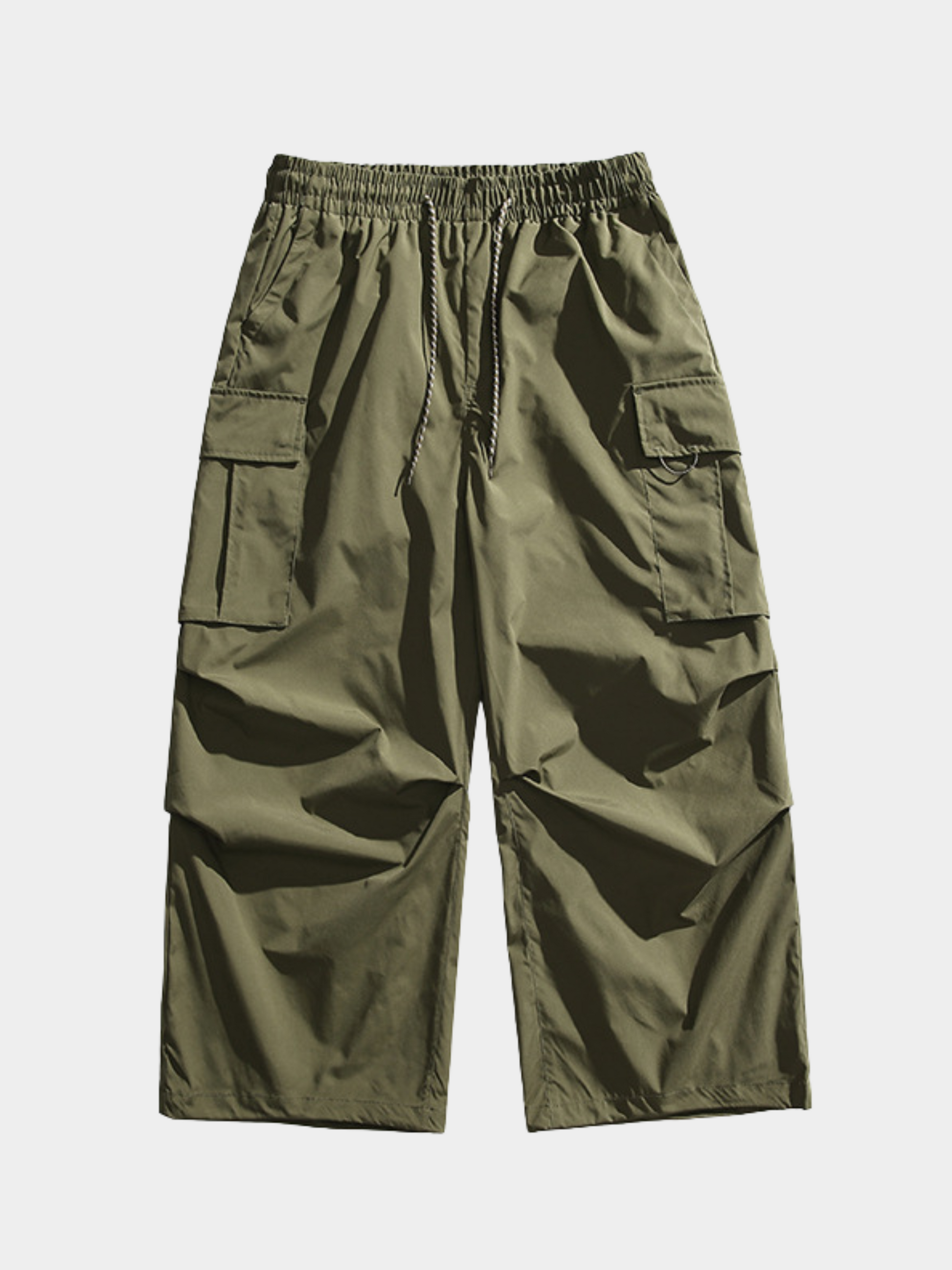 EagleScope - Unisex Retro Utility Embroidered Cargo Pants with Adjustable Hem GONGGAR SPORTS