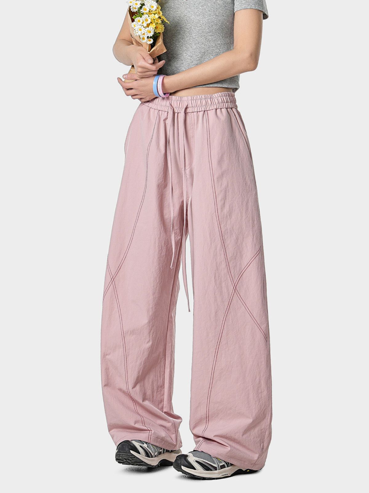 Stormrush - Unisex Contrast-Stitch Water-Repellent Paratrooper Pants