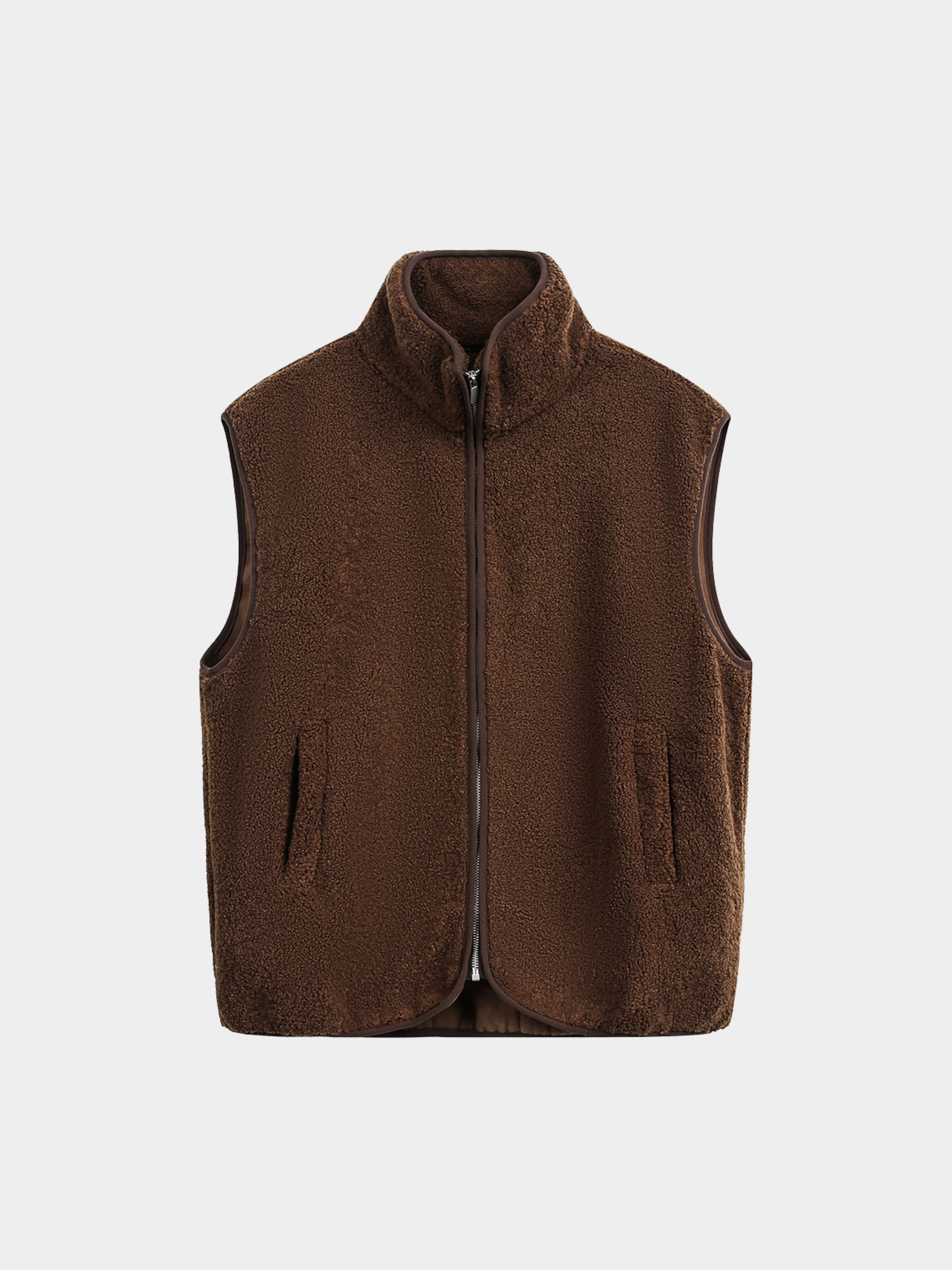 Ashveil - Men's Color-Block Shearling-Lined Vest