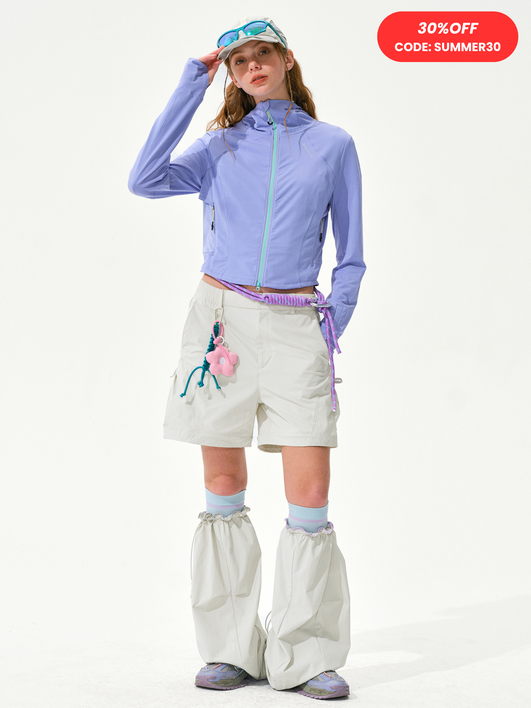 Aquafield - Women’s Scotchgard moisture-wicking detachable long shorts