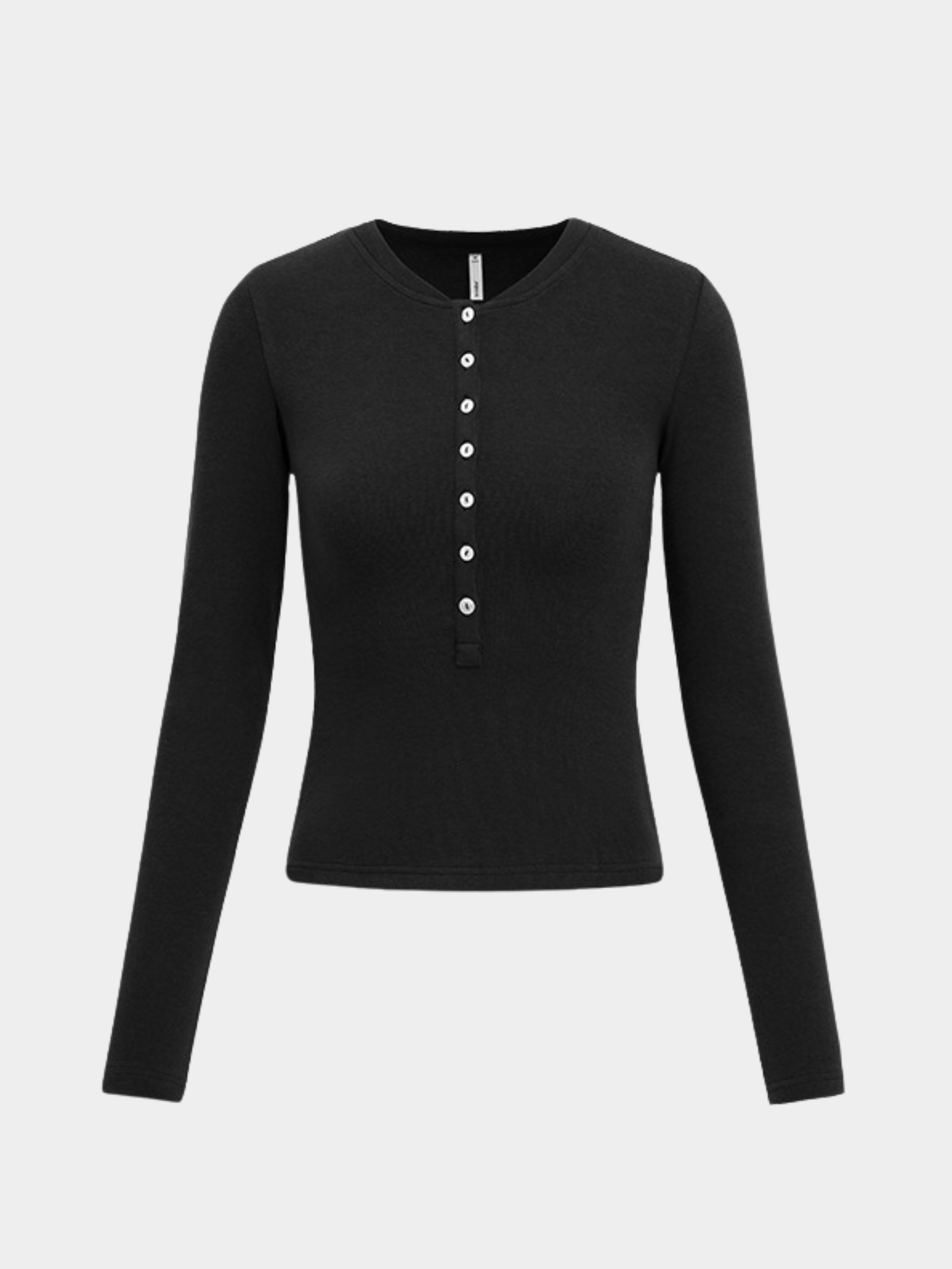 Echo - Women's TENCEL™ Henley Neck Slim-Fit Long Sleeve Tee