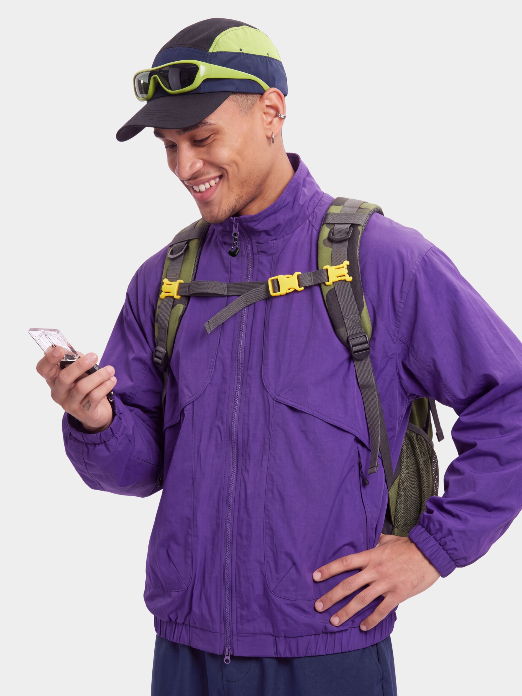 SkyVeil - Lightweight Water-Repellent Stand Collar Jacket