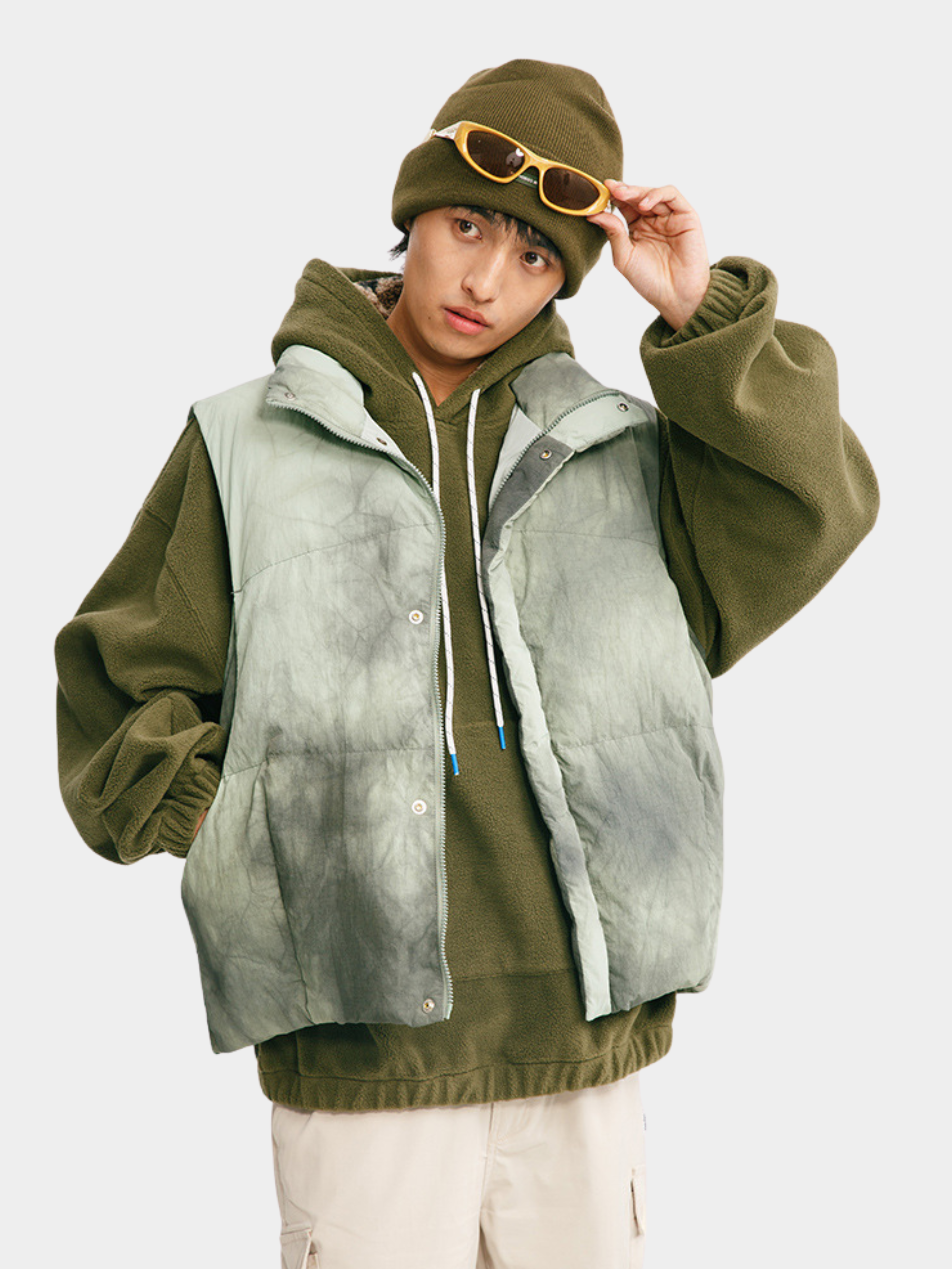 BluffTop - Unisex 90% White Duck Down Hand-Dyed Waterproof Down Vest GONGGAR SPORTS