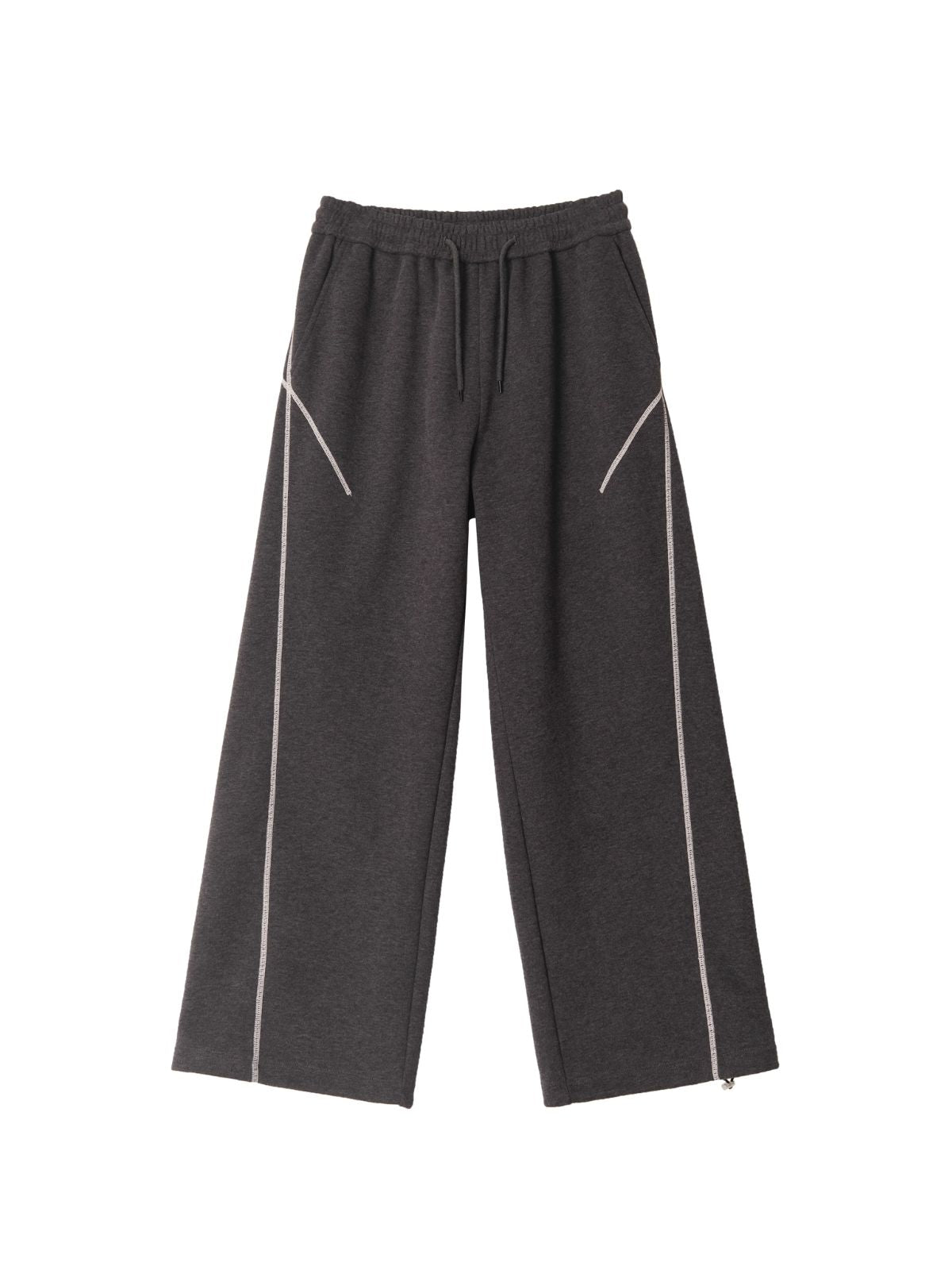 HawkSoar - Women's Contrast-Stitch Cropped Jacket & Wide-Leg Pants Set