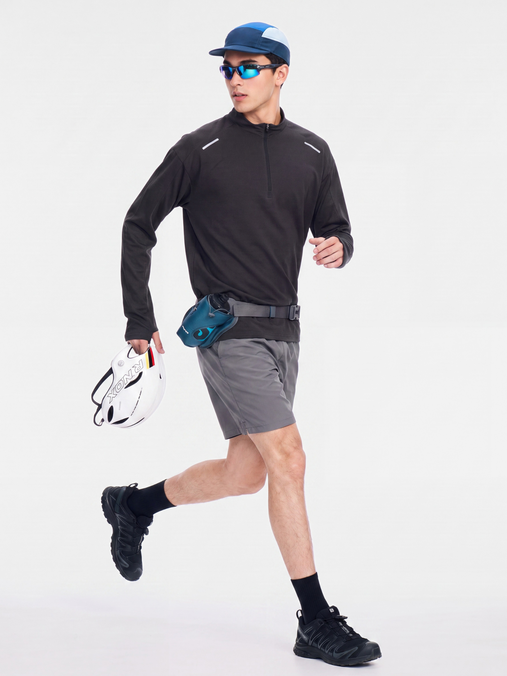 BreezeZip - Men's UPF40+ Quick-Dry Half-Zip Breathable T-Shirt