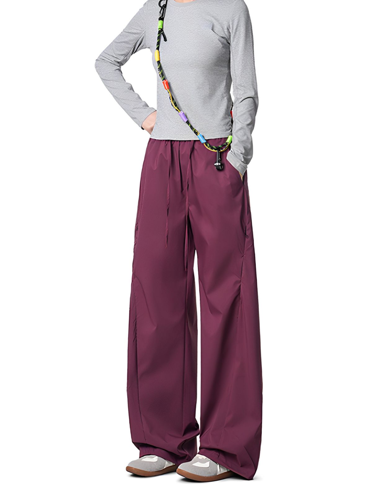 Gusttrek - Geometric Seam Relaxed Straight-Leg Pants