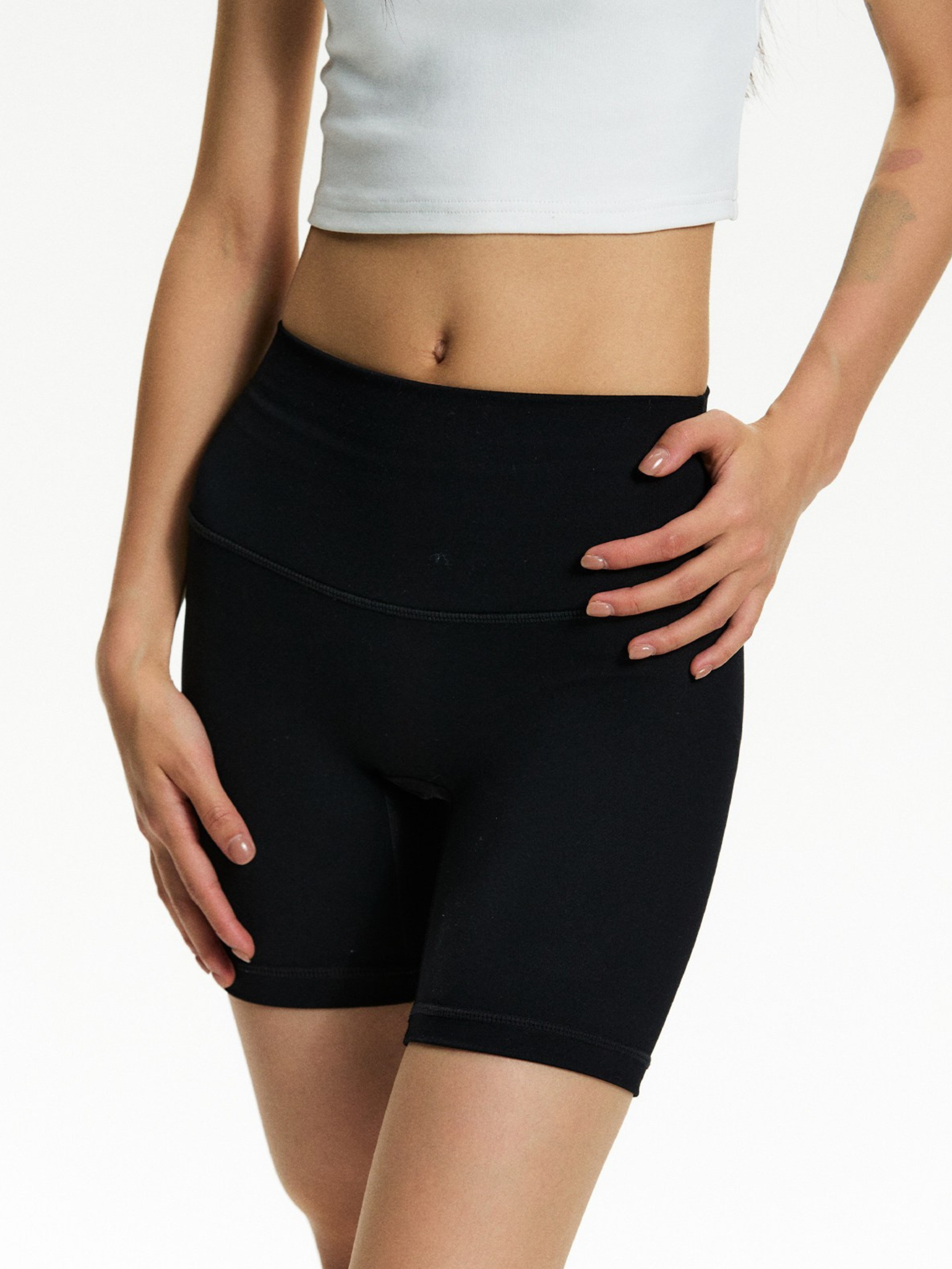 Cragbite - Women's High-Waist Stretchy Yoga Shorts