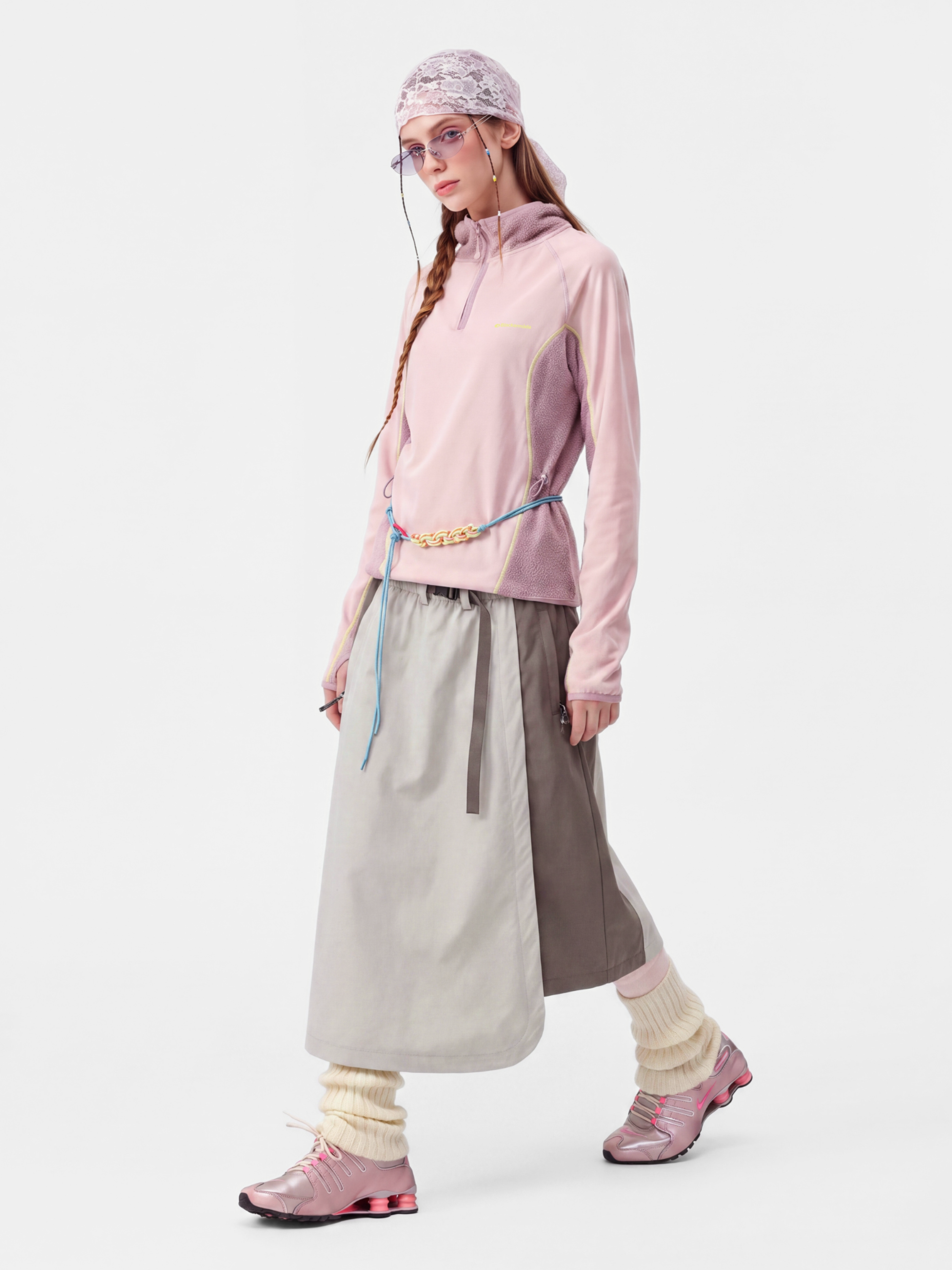 ScuffDrape - Women's Teflon® Water-Repellent Color-Block A-Line Skirt