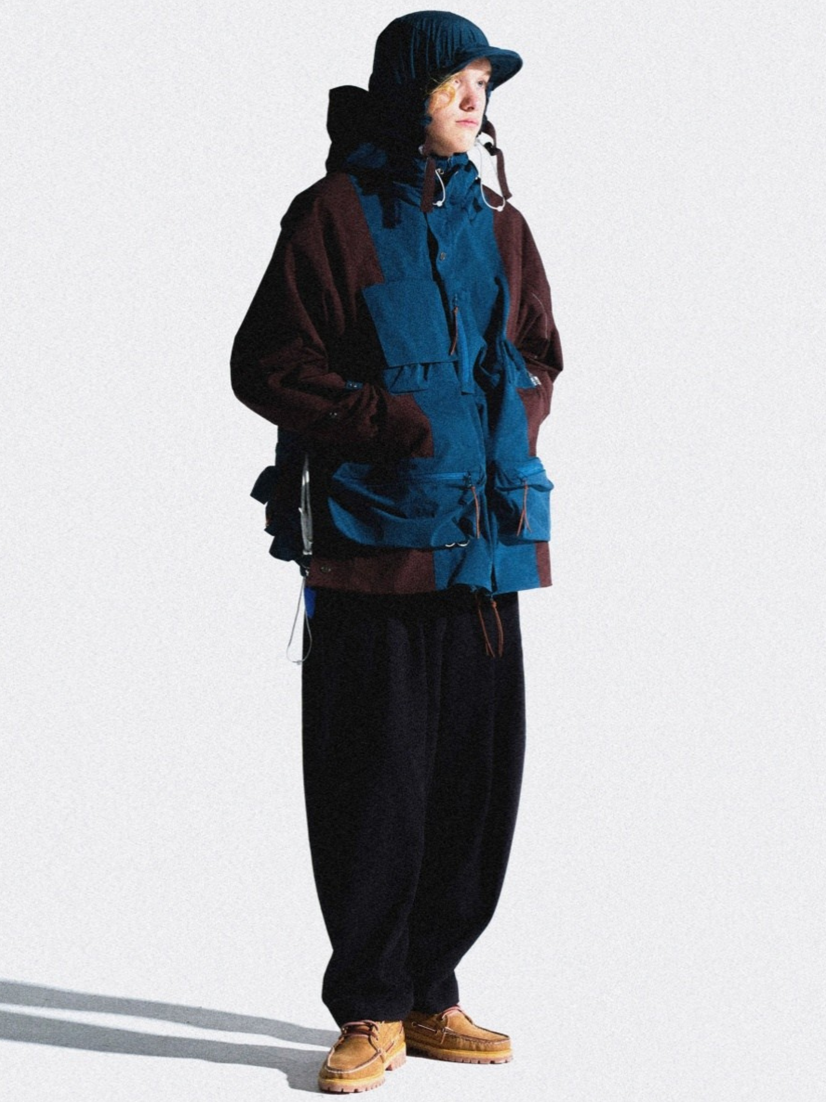HeatFlask - Men's Color-Block Dual-Hood Teflon® 3-Proof Functional Jacket