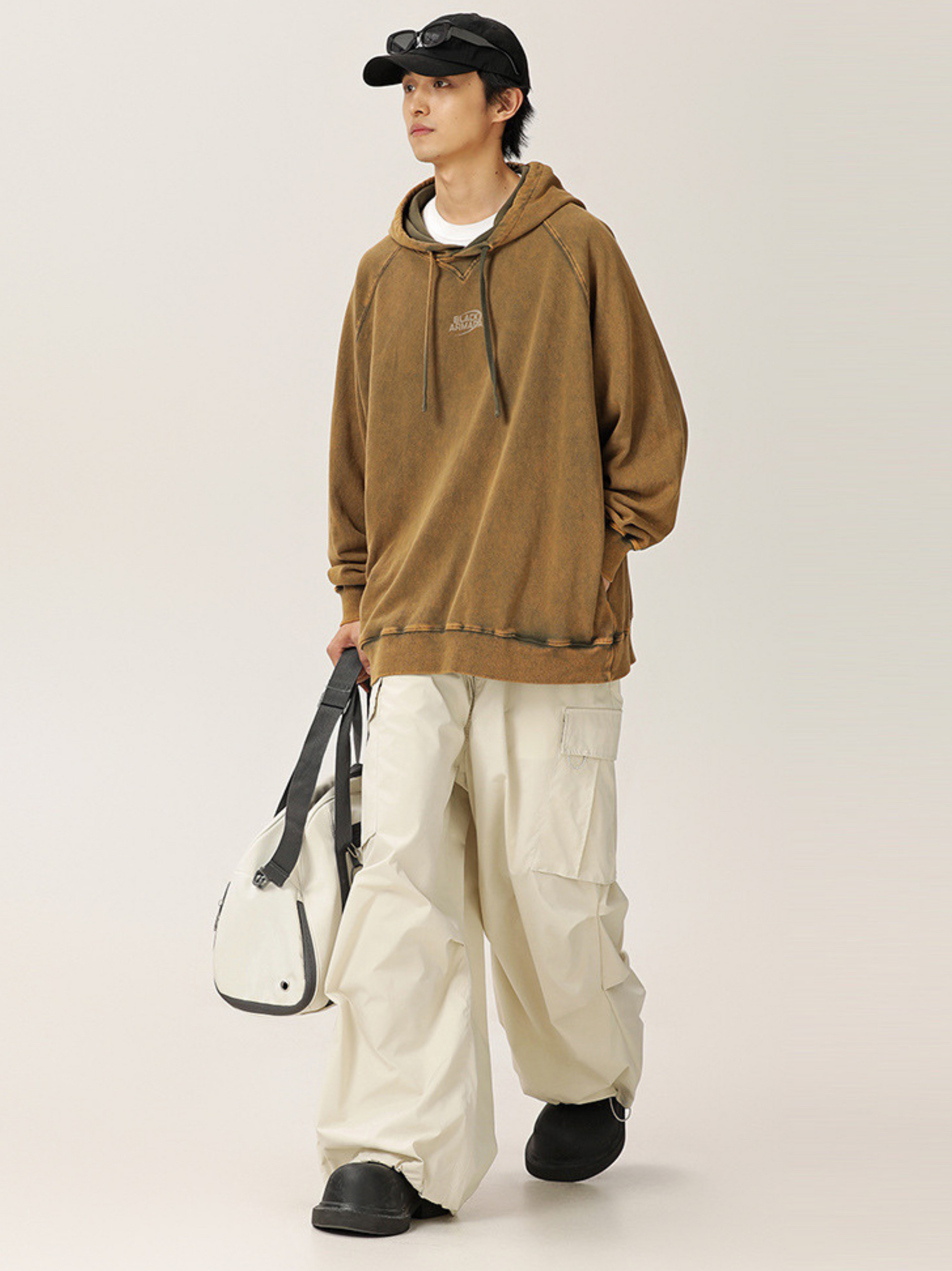 EagleScope - Unisex Retro Utility Embroidered Cargo Pants with Adjustable Hem GONGGAR SPORTS