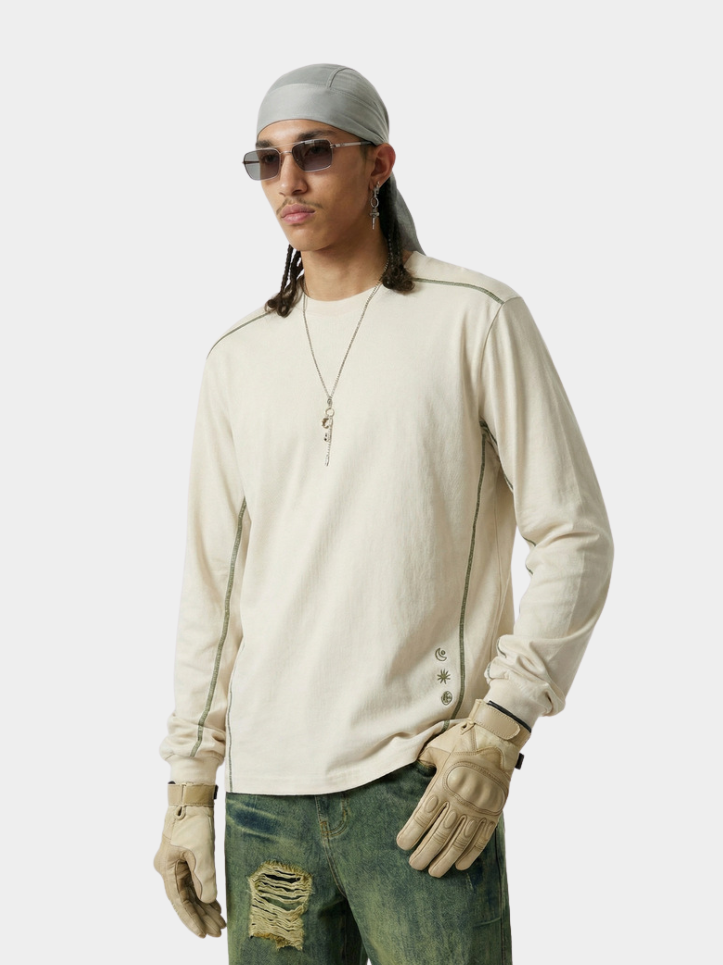 WildDash - Lightweight & Moisture-Absorbing Contrast Stitch Cotton T-Shirt