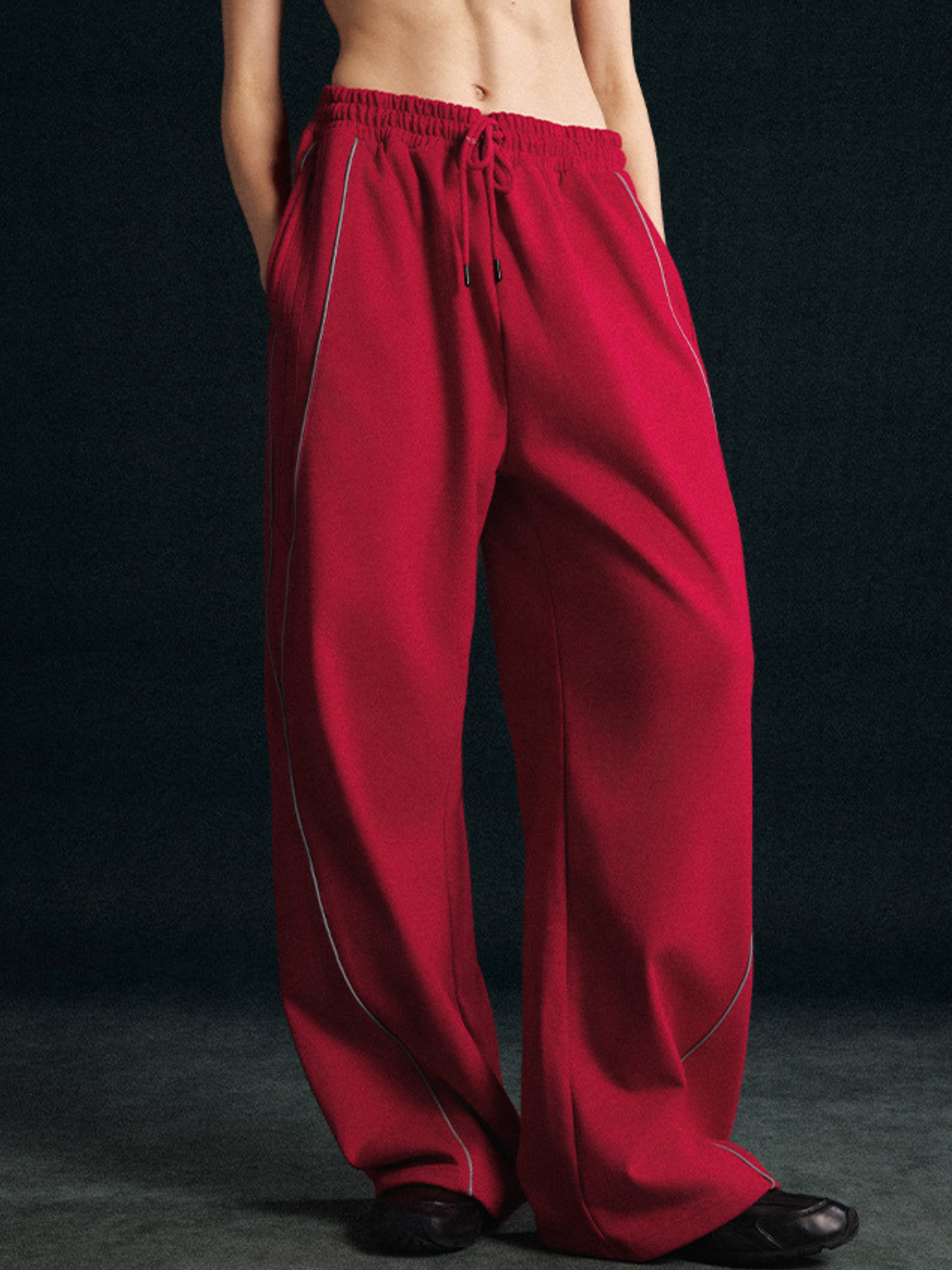 Thunderclaw - Reflective Stripe Straight-Leg Jogger Pants