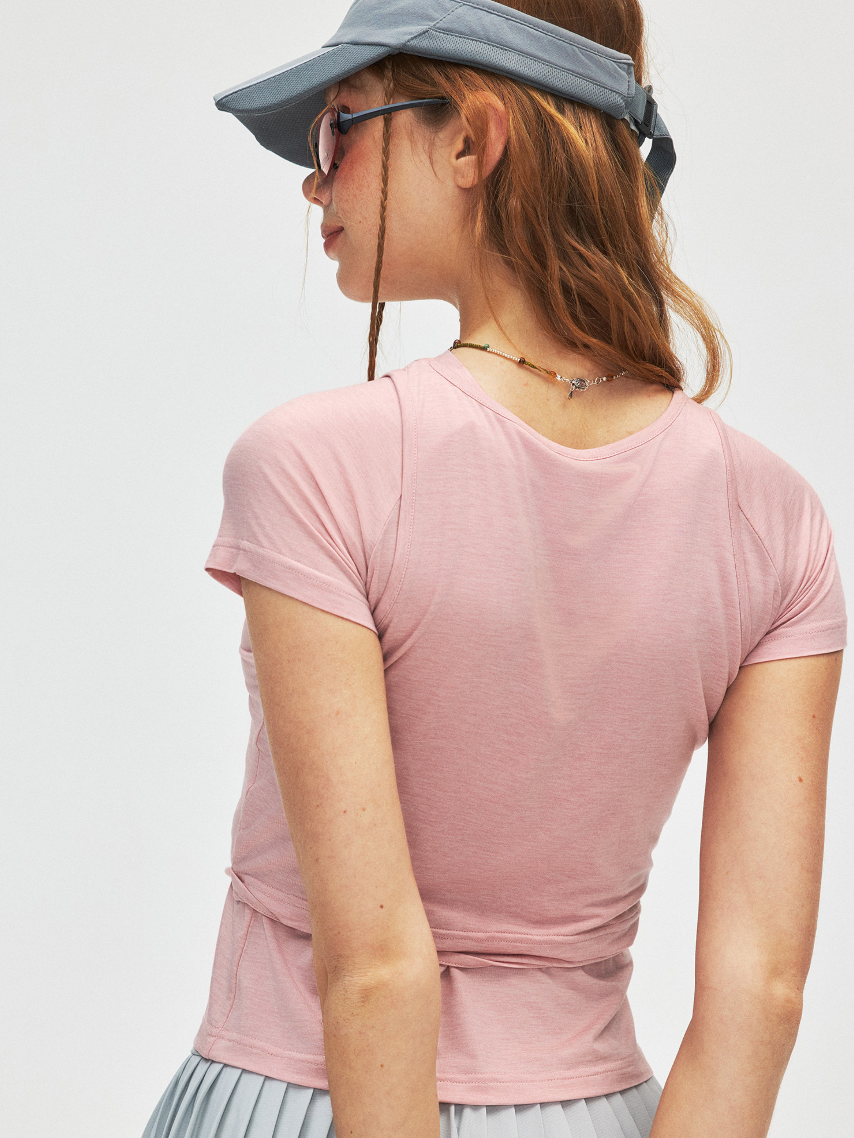 Caveloop - Women's 5A Antibacterial Yarn Slim Vest Short-Sleeve T-Shirt