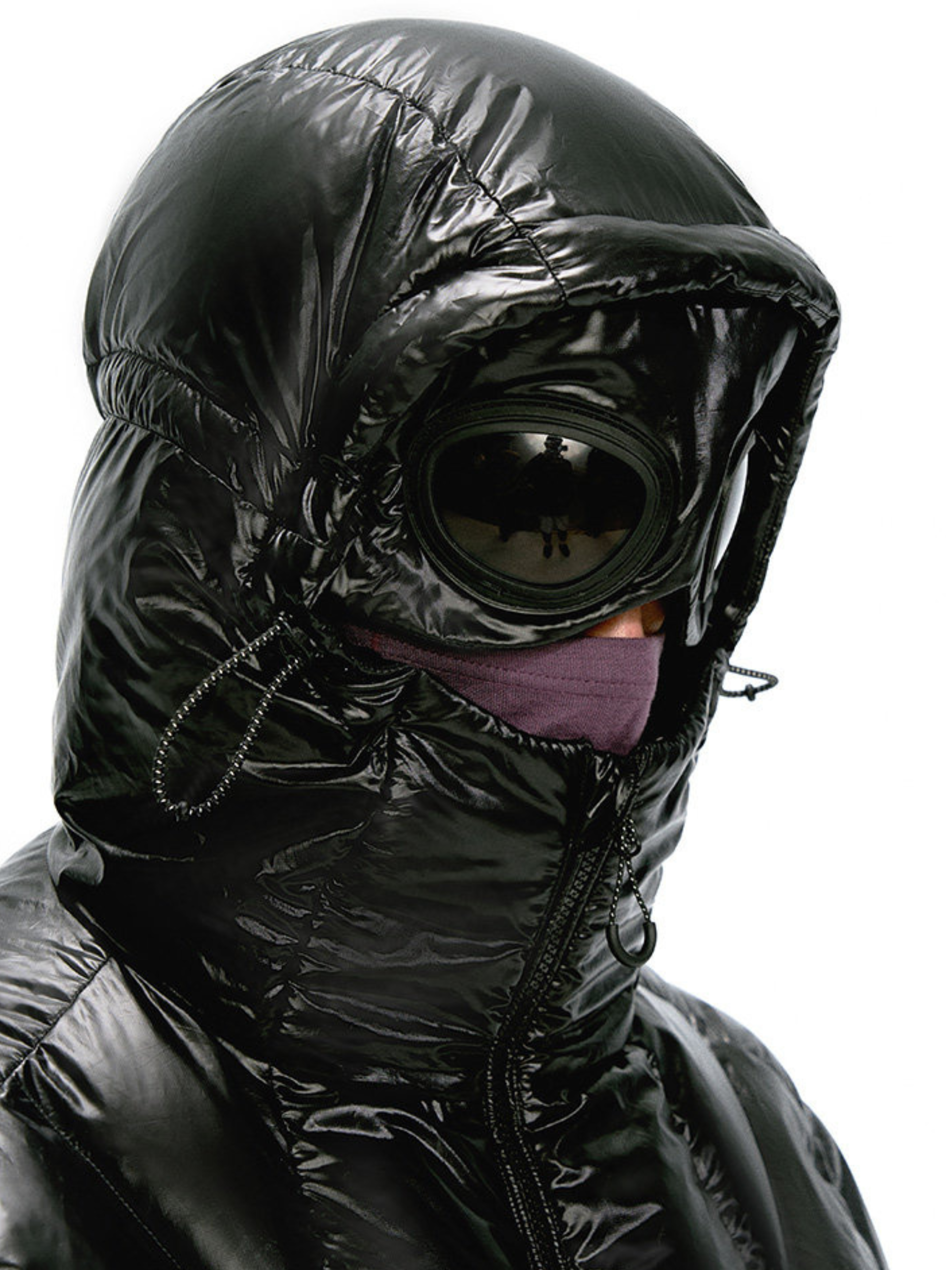 CampClip - Men's 90% White Duck Down Detachable Goggle Mask Jacket