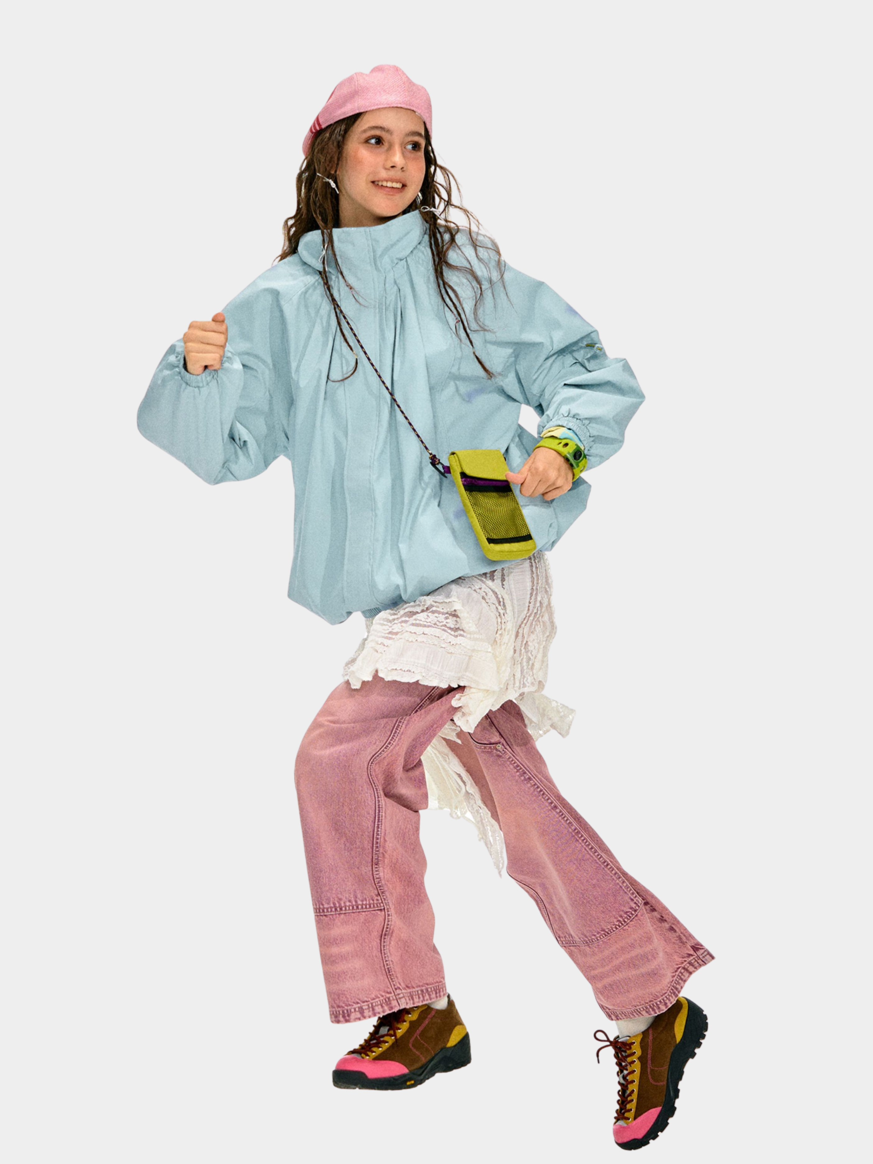 ShadowMode - Women's C6 Water-Repellent Bubble Collar Ruched Jacket