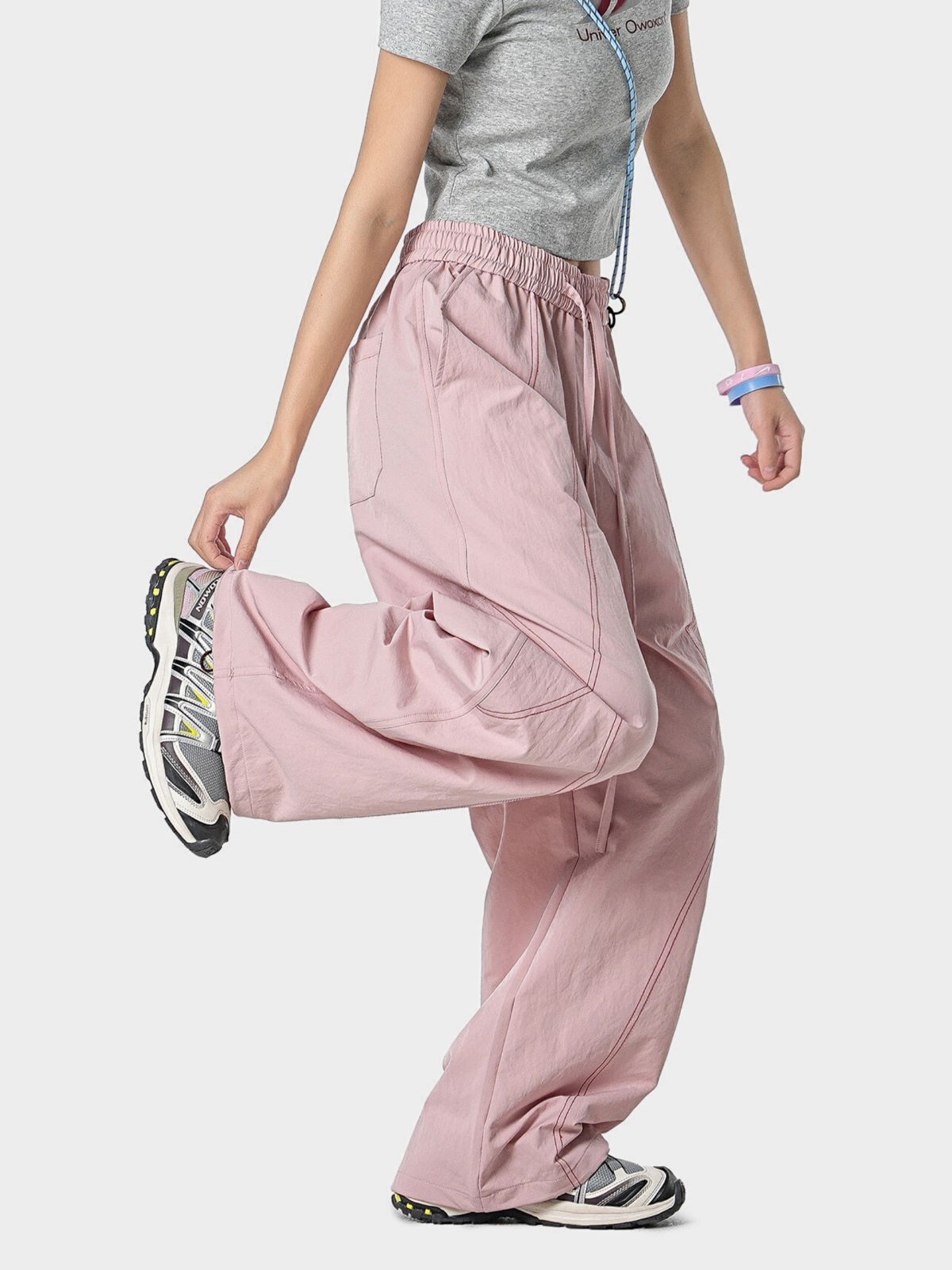Stormrush - Unisex Contrast-Stitch Water-Repellent Paratrooper Pants