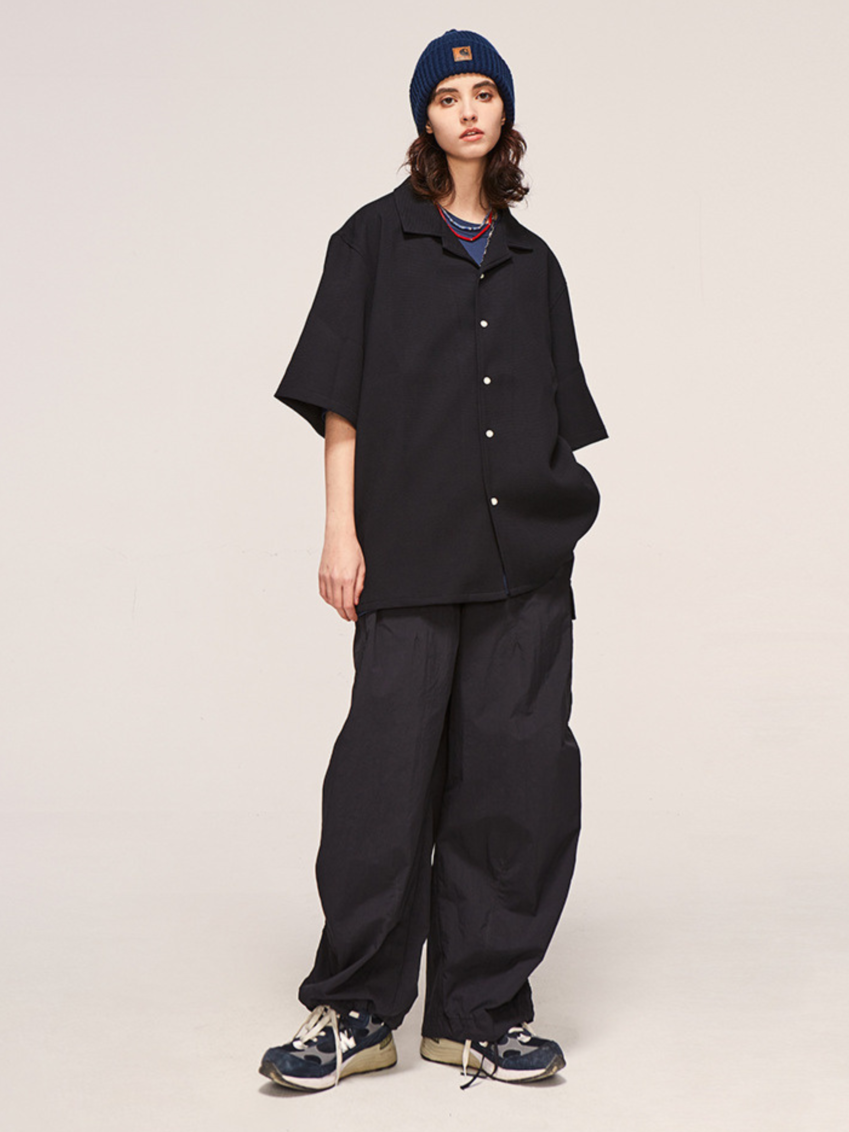 FireChair - Unisex Plaid Loose-Fit Utility Wide-Leg Pants