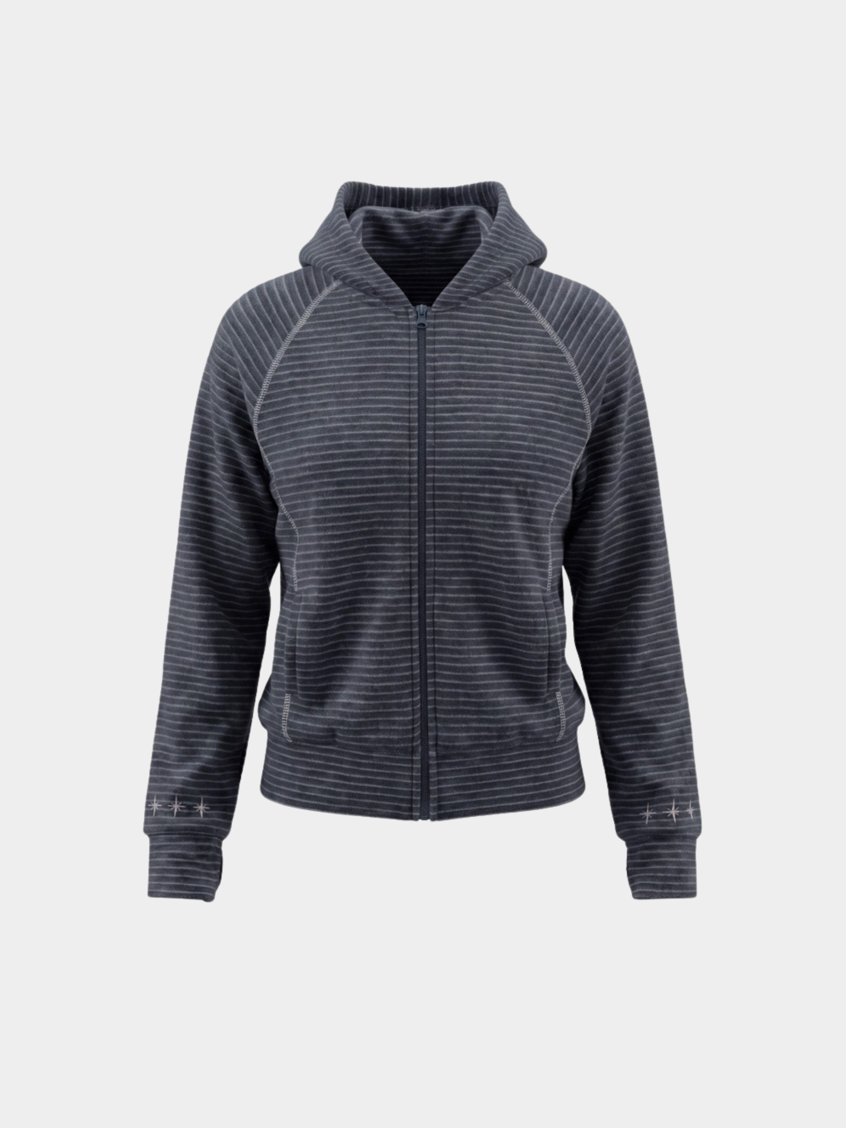 HushLine - Women's Striped Soft Zip-Up Jacket