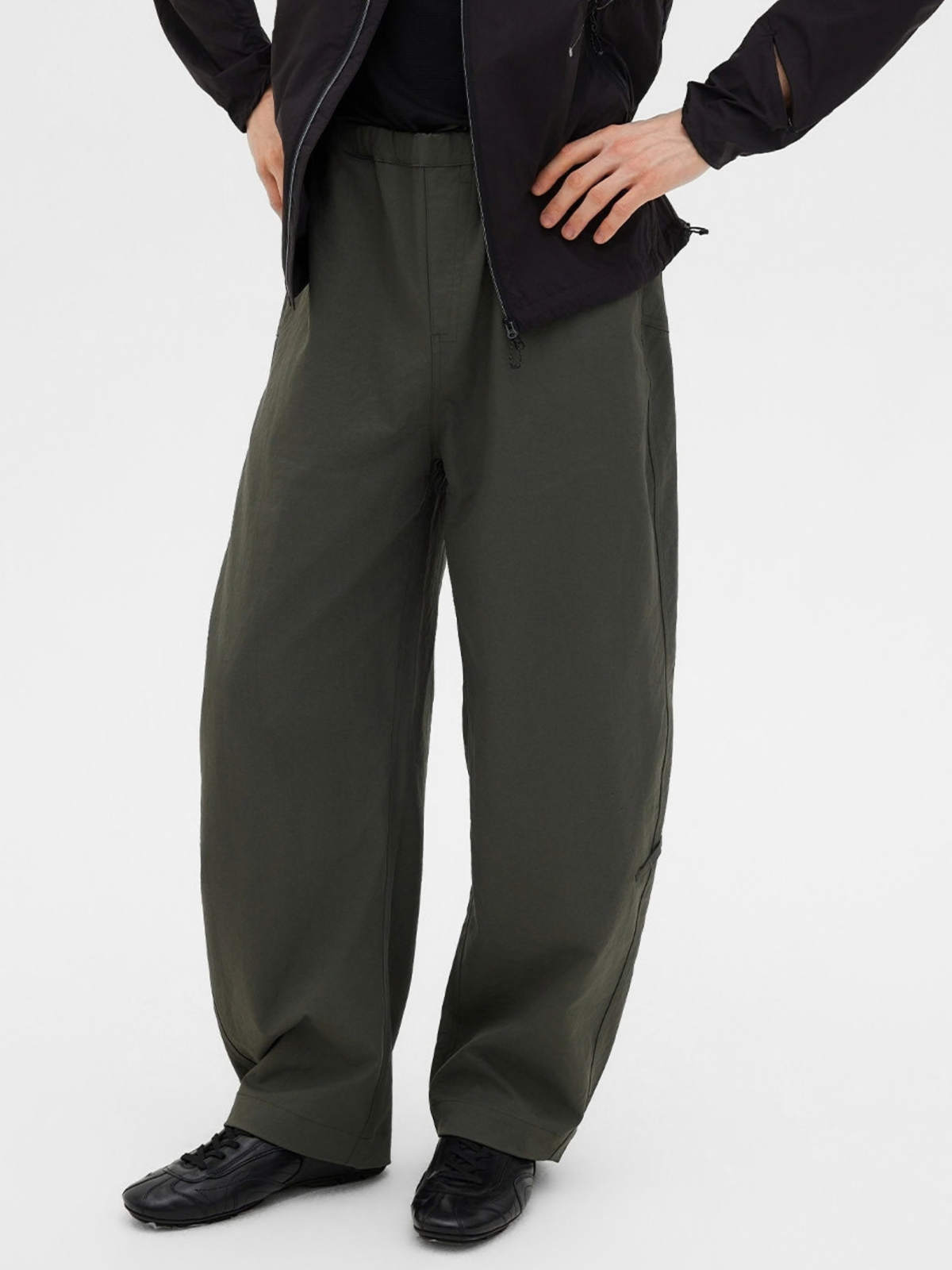 RiseDrift - Unisex Wrinkle-Resistant High-Waist Curved-Leg Pants