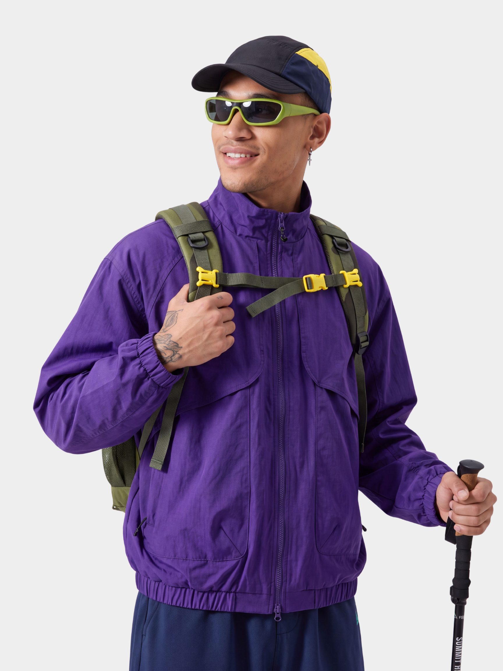 SkyVeil - Lightweight Water-Repellent Stand Collar Jacket