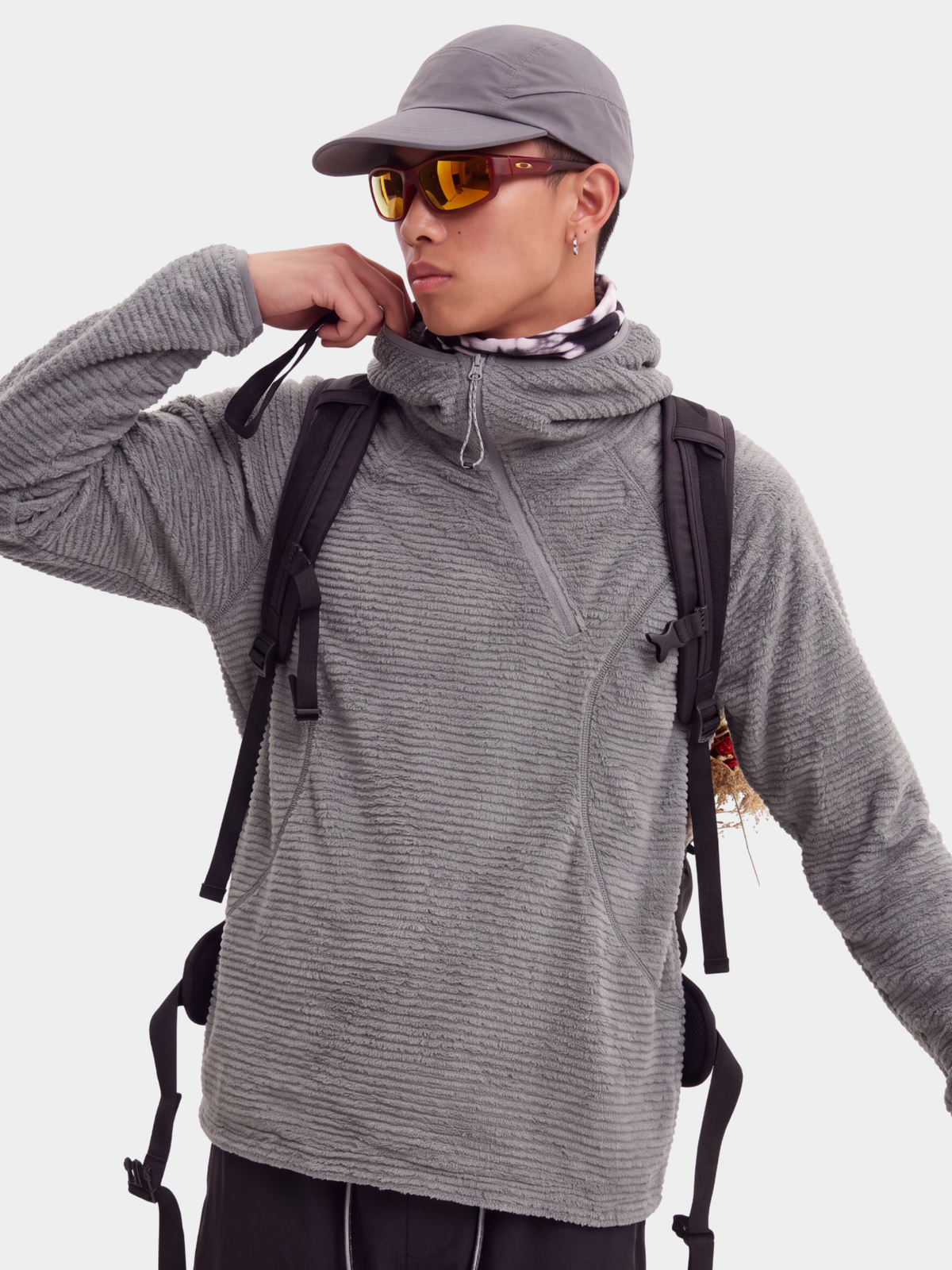 LiteMist - Lightweight Textured Fleece Half-Zip Sweatshirt