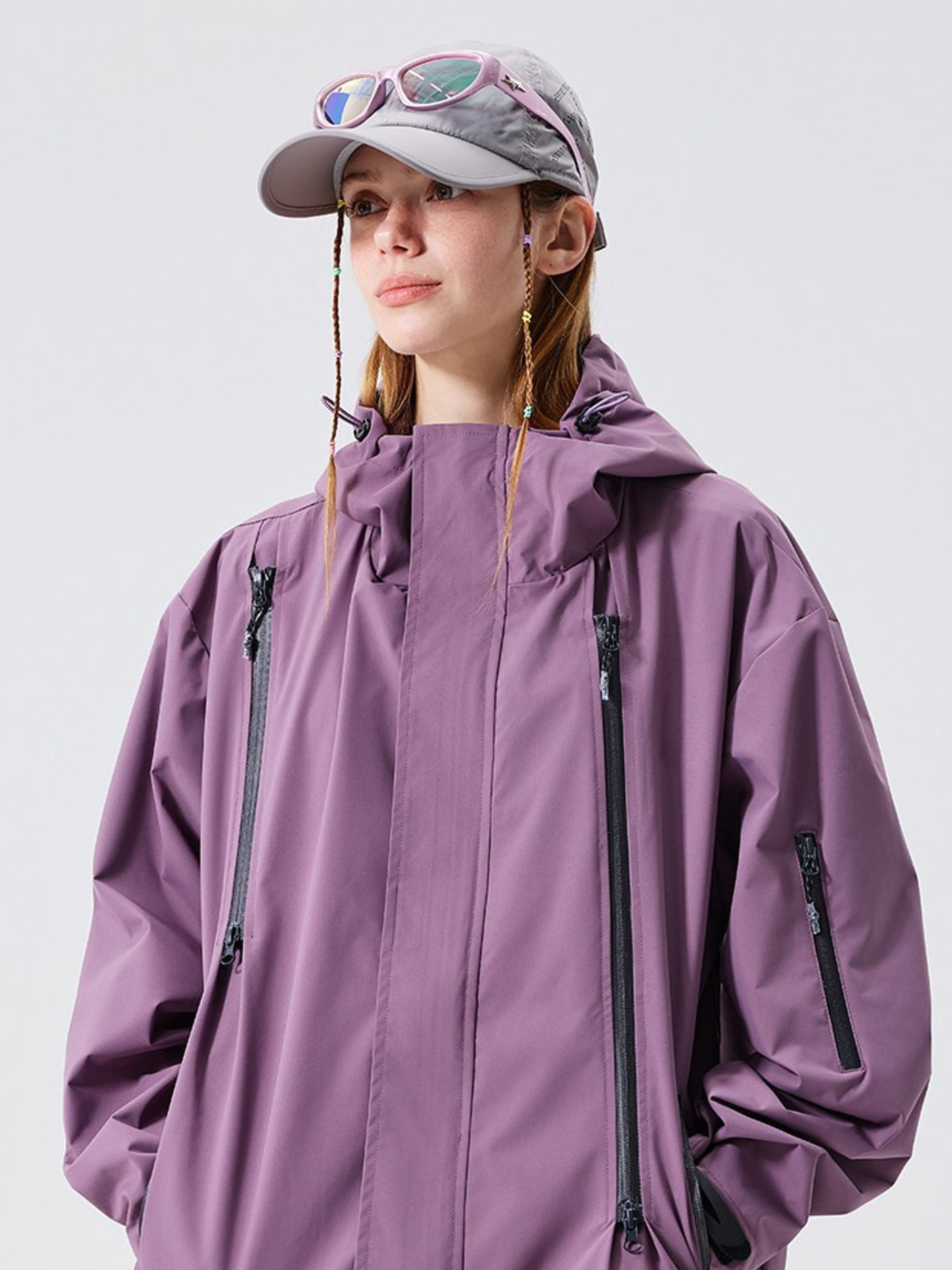 Nightpath - Unisex Water-Repellent Windproof Utility Shell Jacket