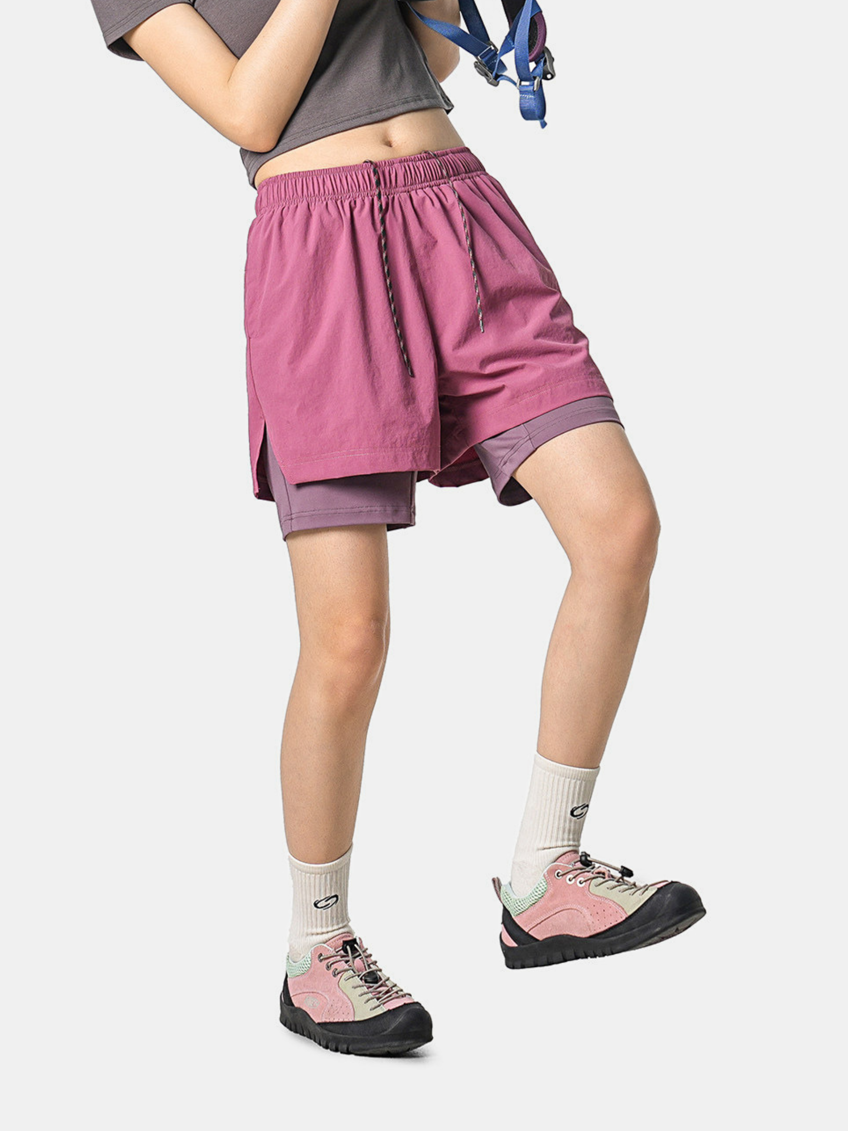 StillBay - Unisex 2-in-1 Ripstop Lightweight Athletic Shorts