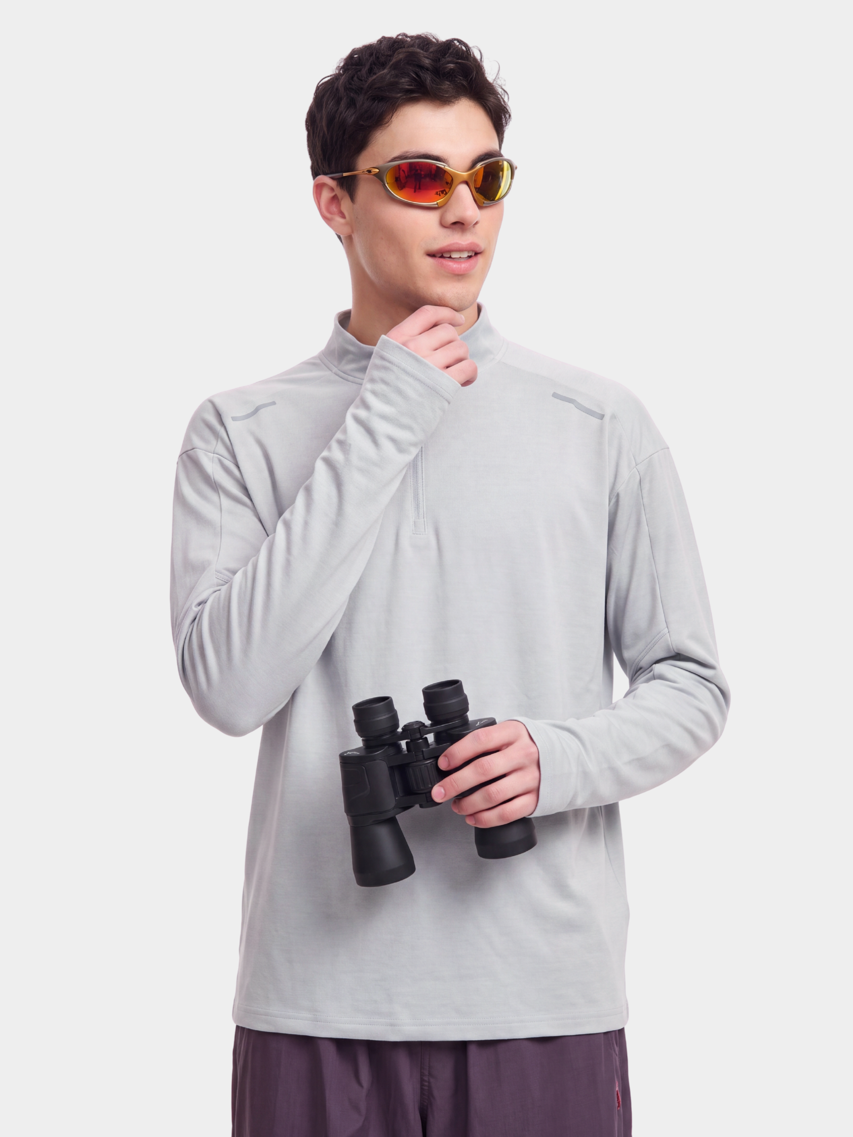 BreezeZip - Men's UPF40+ Quick-Dry Half-Zip Breathable T-Shirt
