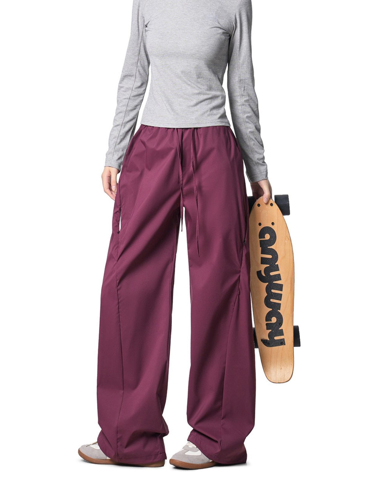 Gusttrek - Geometric Seam Relaxed Straight-Leg Pants