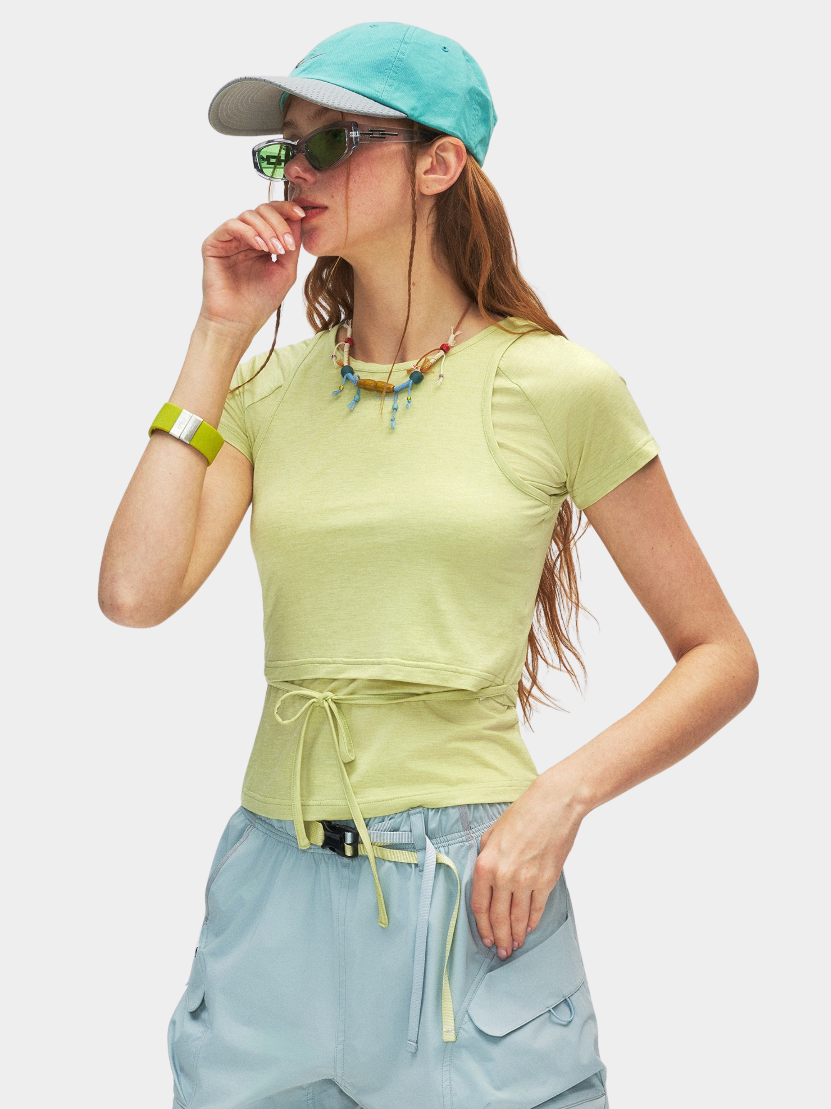 Caveloop - Women's 5A Antibacterial Yarn Slim Vest Short-Sleeve T-Shirt