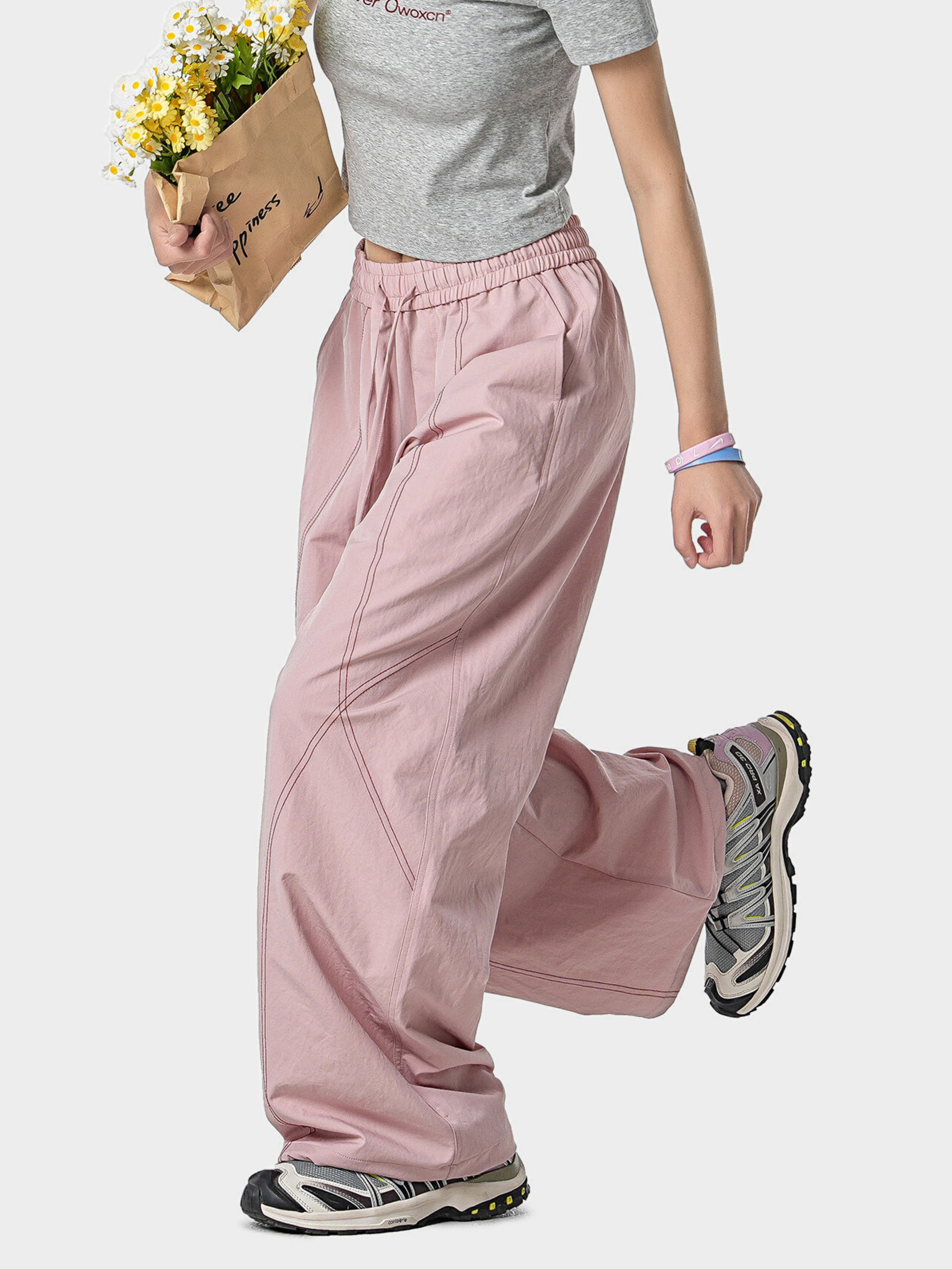 Stormrush - Unisex Contrast-Stitch Water-Repellent Paratrooper Pants