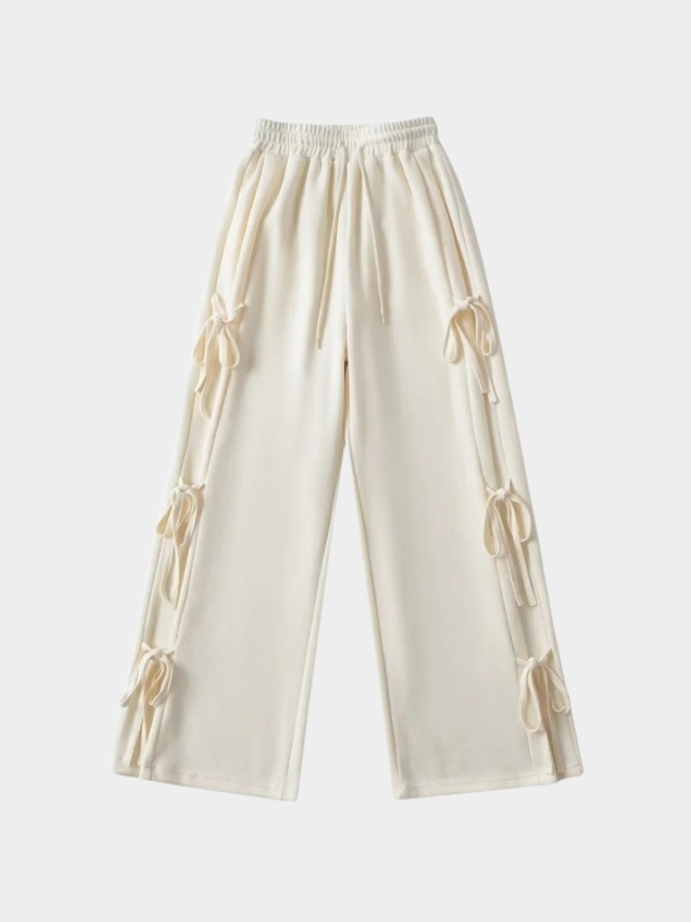ThornPort - Women's Elastic Waist Butterfly Bow Loose Pants
