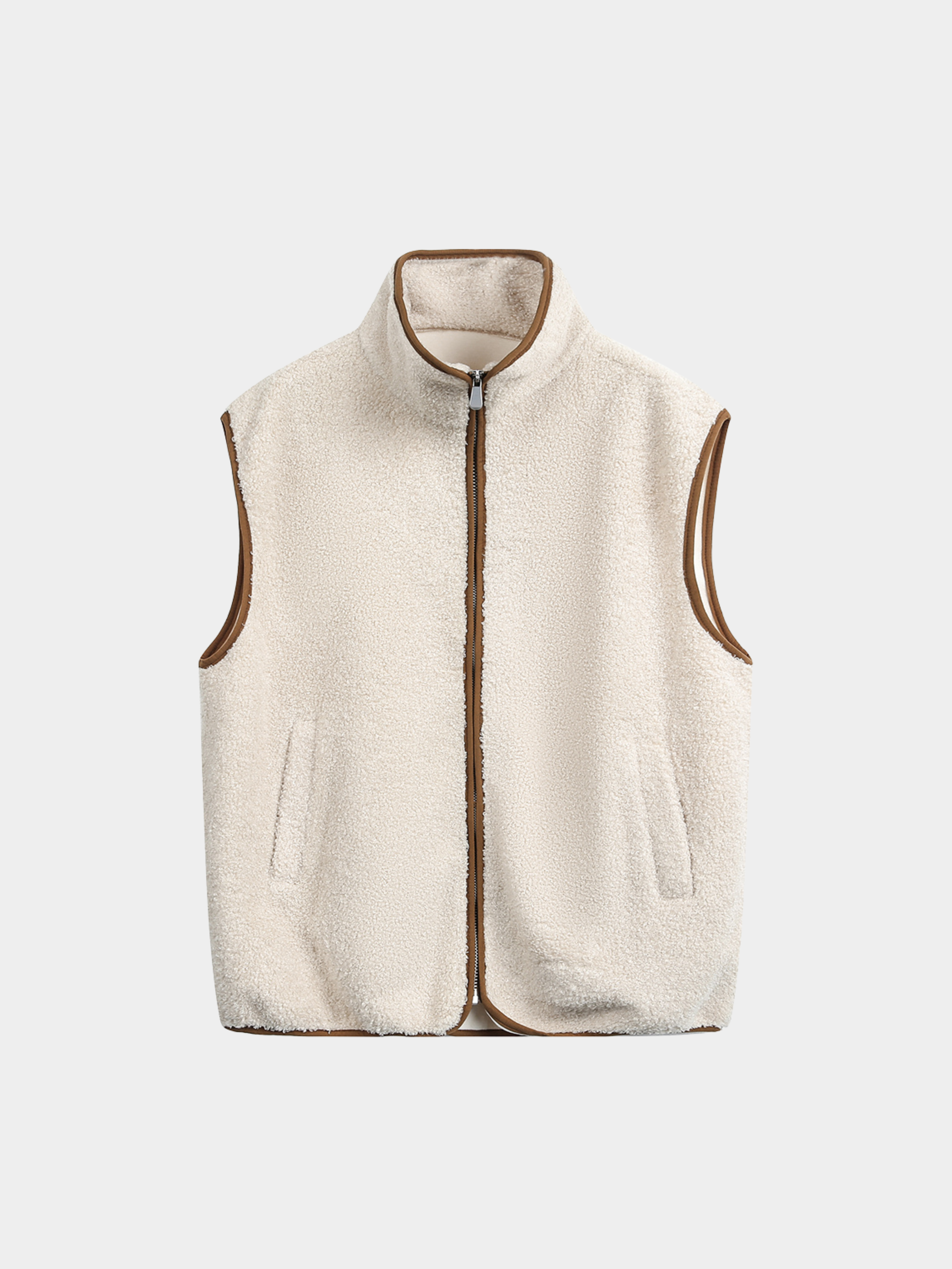 Ashveil - Men's Color-Block Shearling-Lined Vest