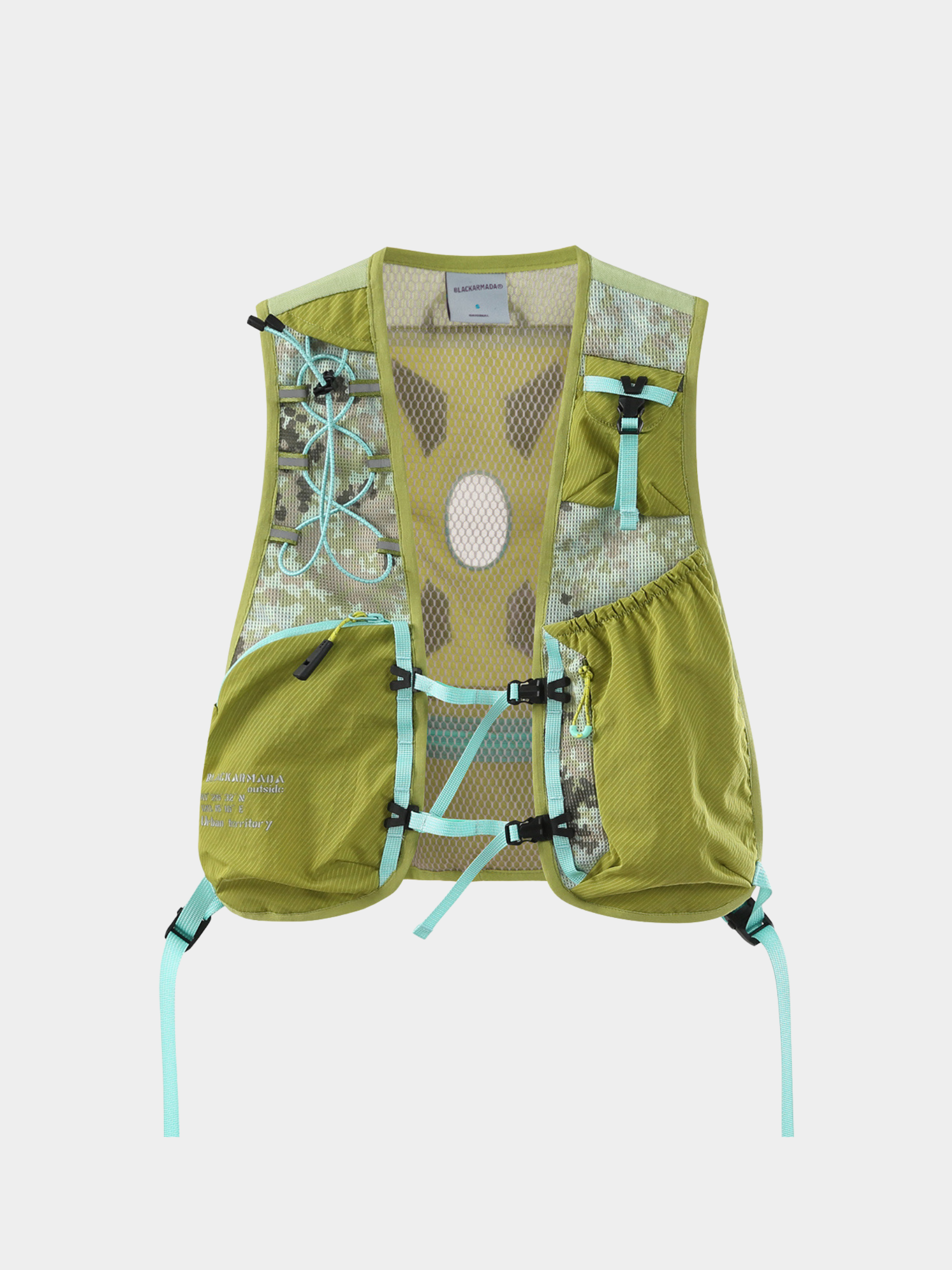 Rooted - Unisex Reflective Camo Multi-Pocket Vest