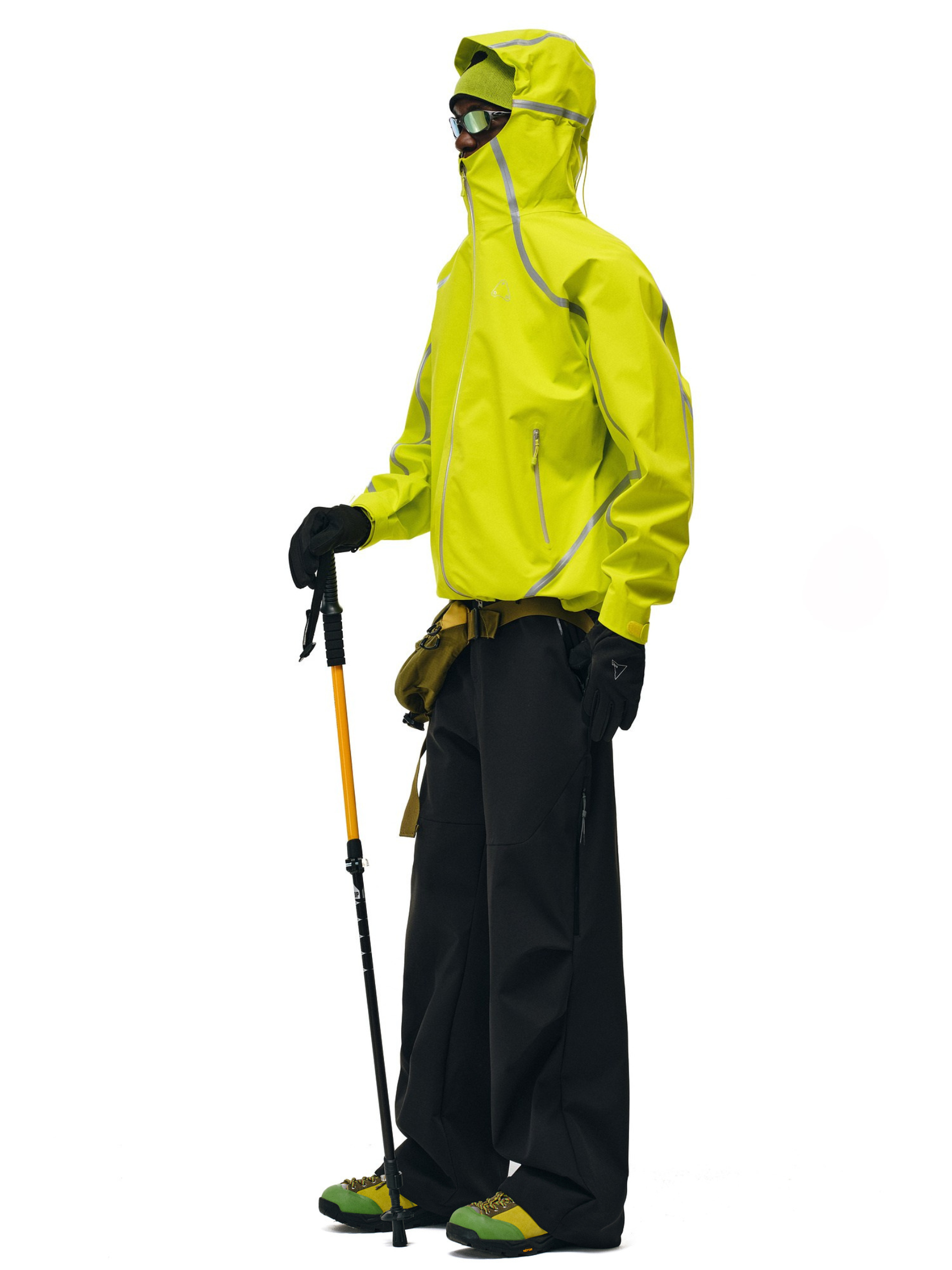 Stormlore - Men's Skin-Friendly Draped Zip Straight-Leg Pants