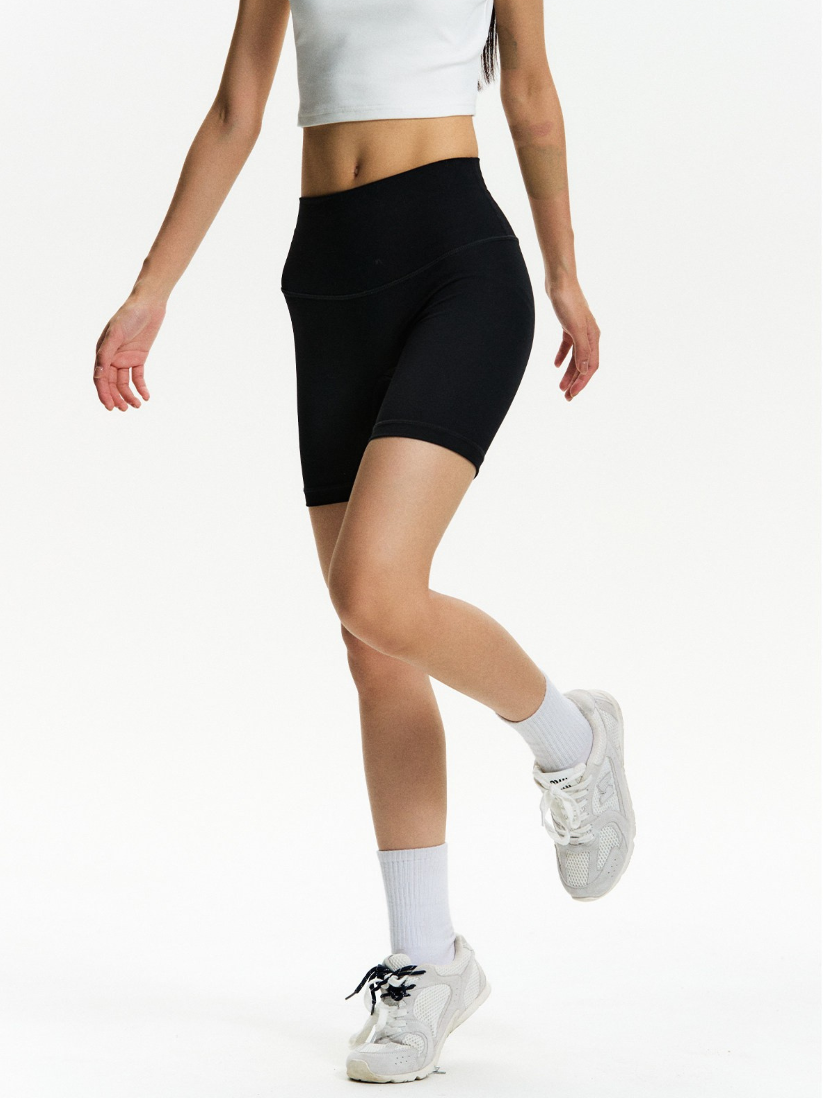 Cragbite - Women's High-Waist Stretchy Yoga Shorts